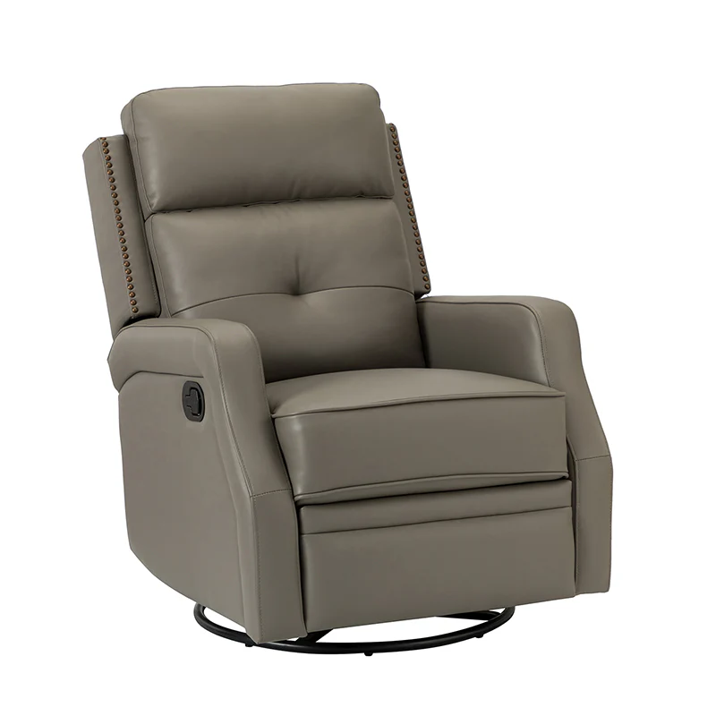 Benito 28.74" Wide Genuine Leather Swivel Rocker Recliner