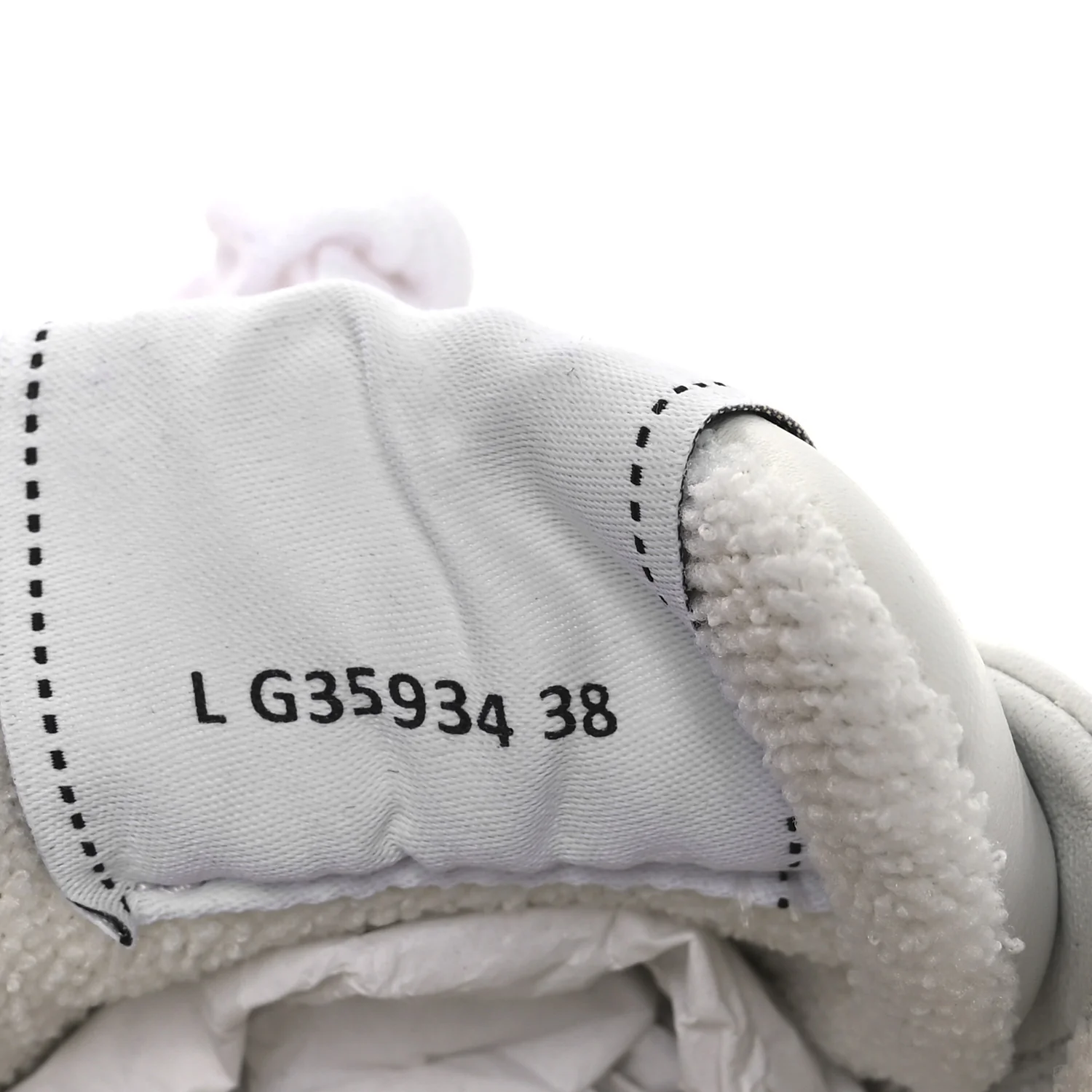 Calfskin Womens Logo Sneakers 38 White - Top Club