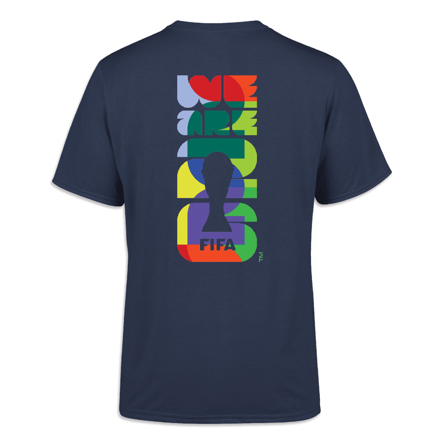 2026 World Cup Vertical Abstract Navy T-Shirt - Unisex