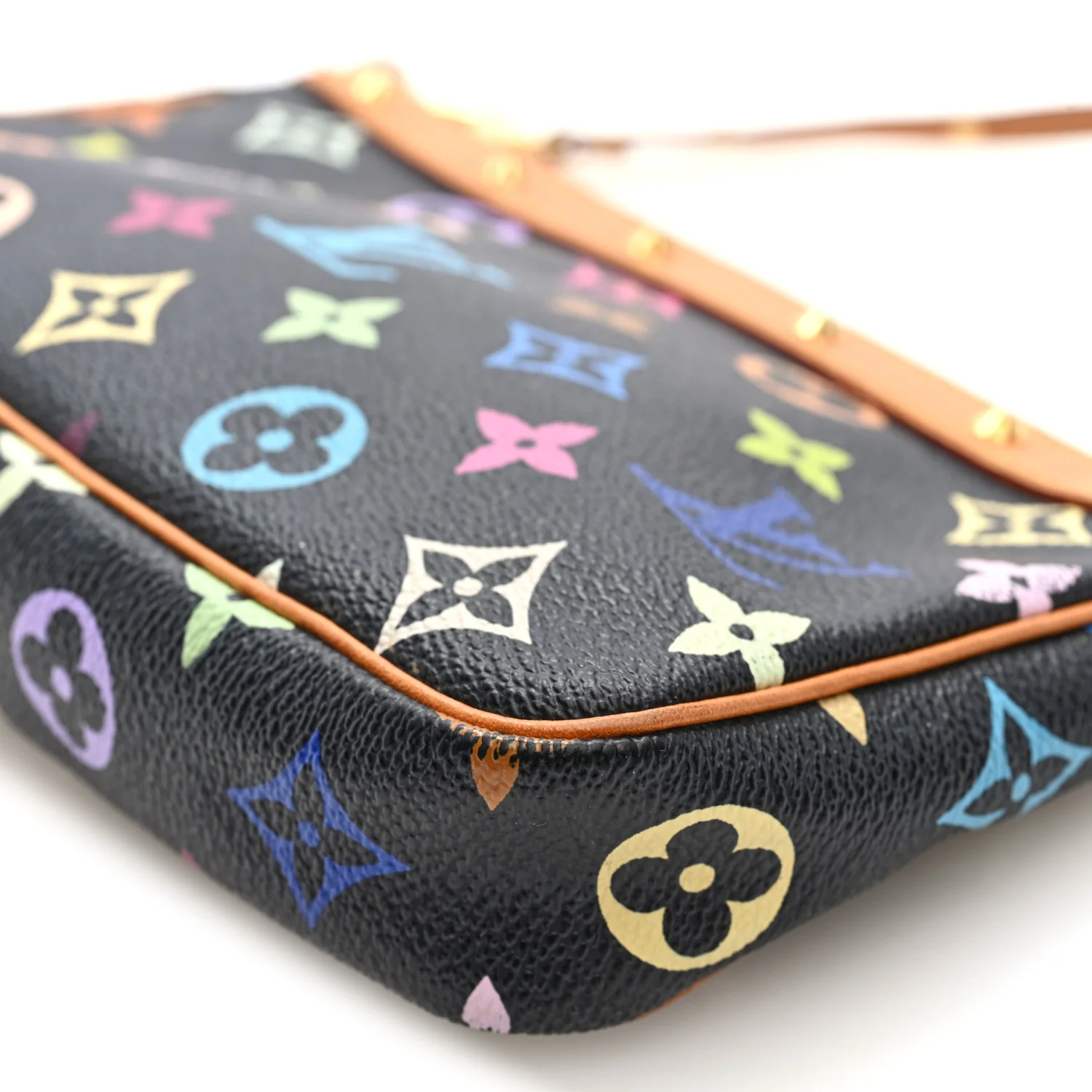Monogram Multicolor Pochette Accessories Black - Top Club