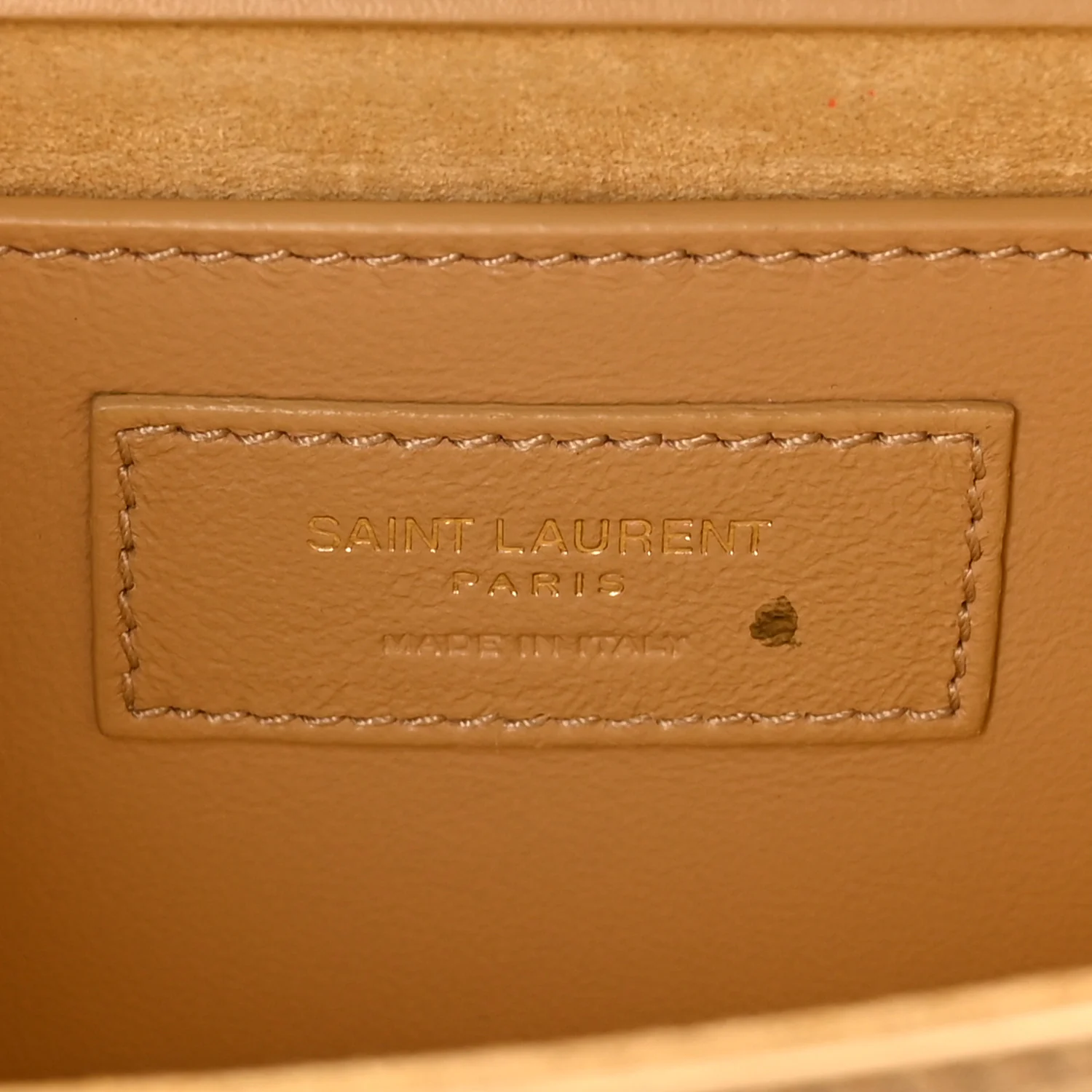 Metallic Calfskin Small Classic Monogram Kate Tassel Satchel Gold - Top Club