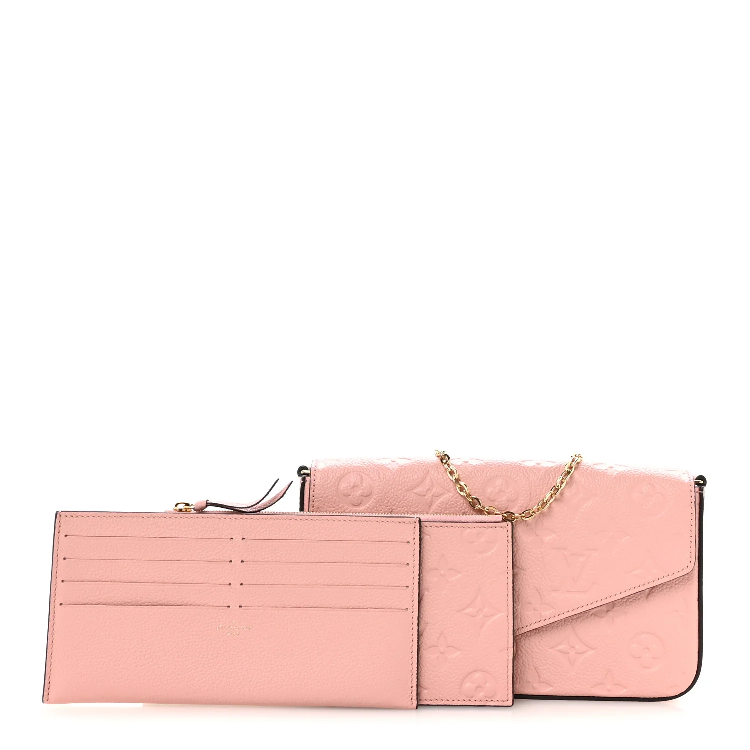 Empreinte Pochette Felicie Chain Wallet Rose Poudre - Top Club
