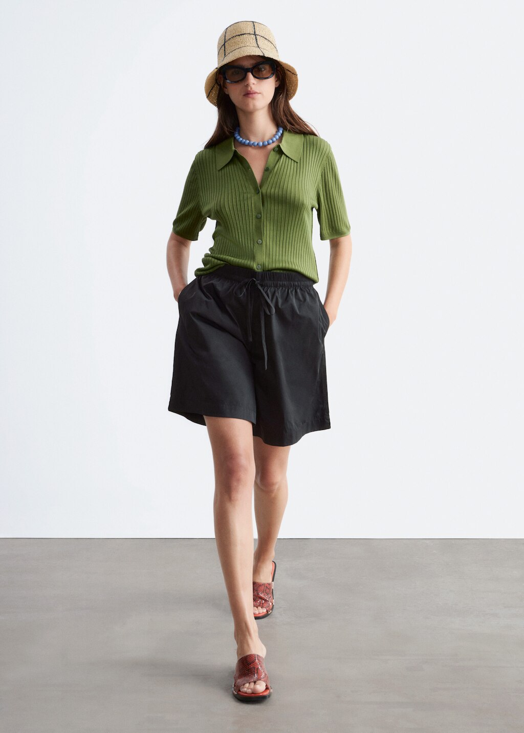 & Other Stories DRAWSTRING KNEE-LENGTH SHORTS