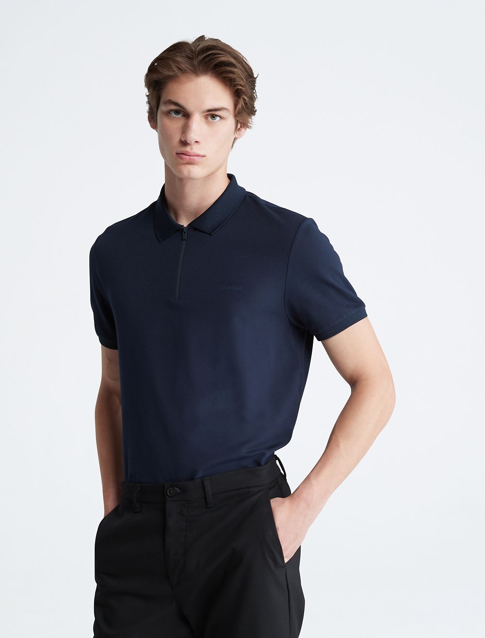 COACH Tech Zip Polo Shirt