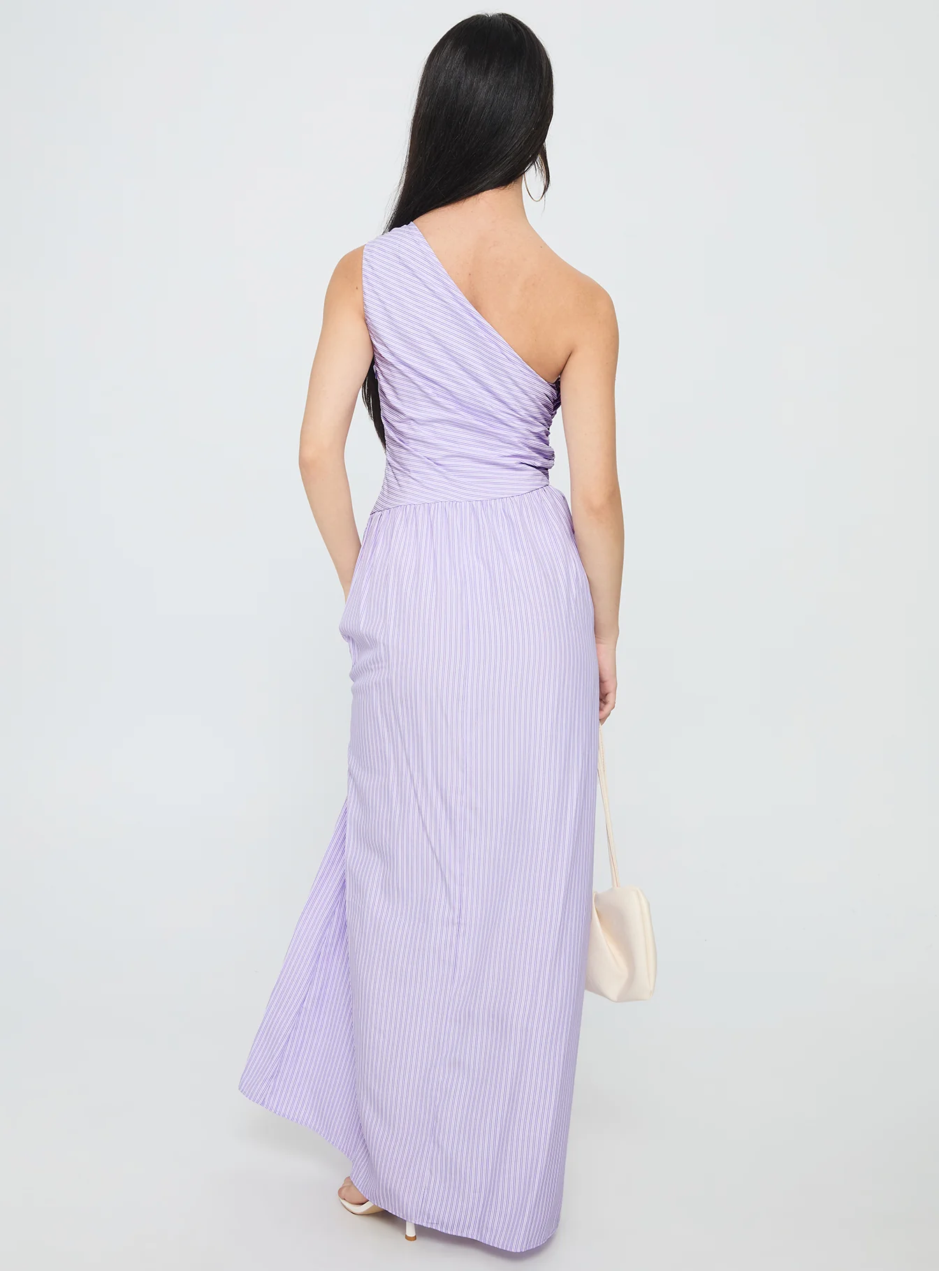 Allicia One Shoulder Maxi Dress Purple