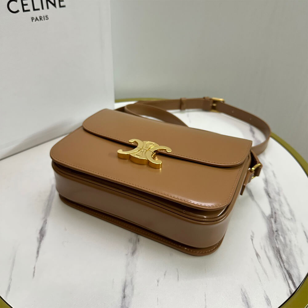 CELINE CLASSIQUE TRIOMPHE BAG in shiny calfskin(HIGH-END GRADE) - Top Club