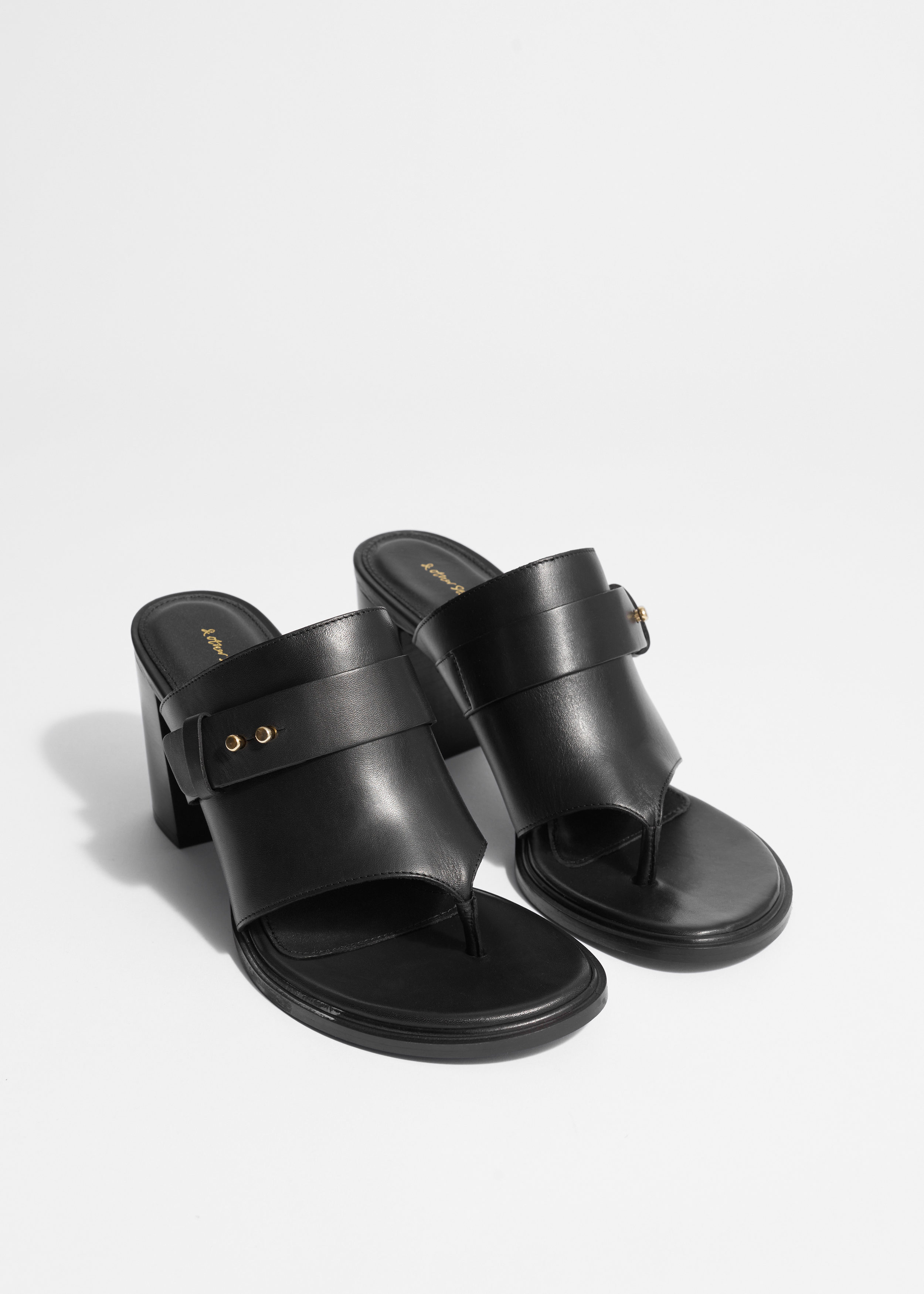 & Other Stories LEATHER TOE-THONG MULES