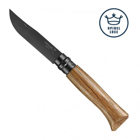 Opinel Luxe No8 Oak Black – Luxury series pocket knife