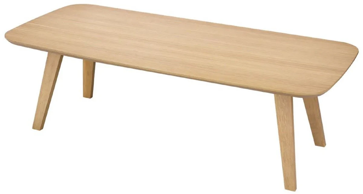 Luxury dining table natural colors 245 x 109.5 x H. 77 cm - Rectangular solid wood kitchen table - Dining room furniture - Kitchen furniture - Luxury furniture - Luxury furnishings