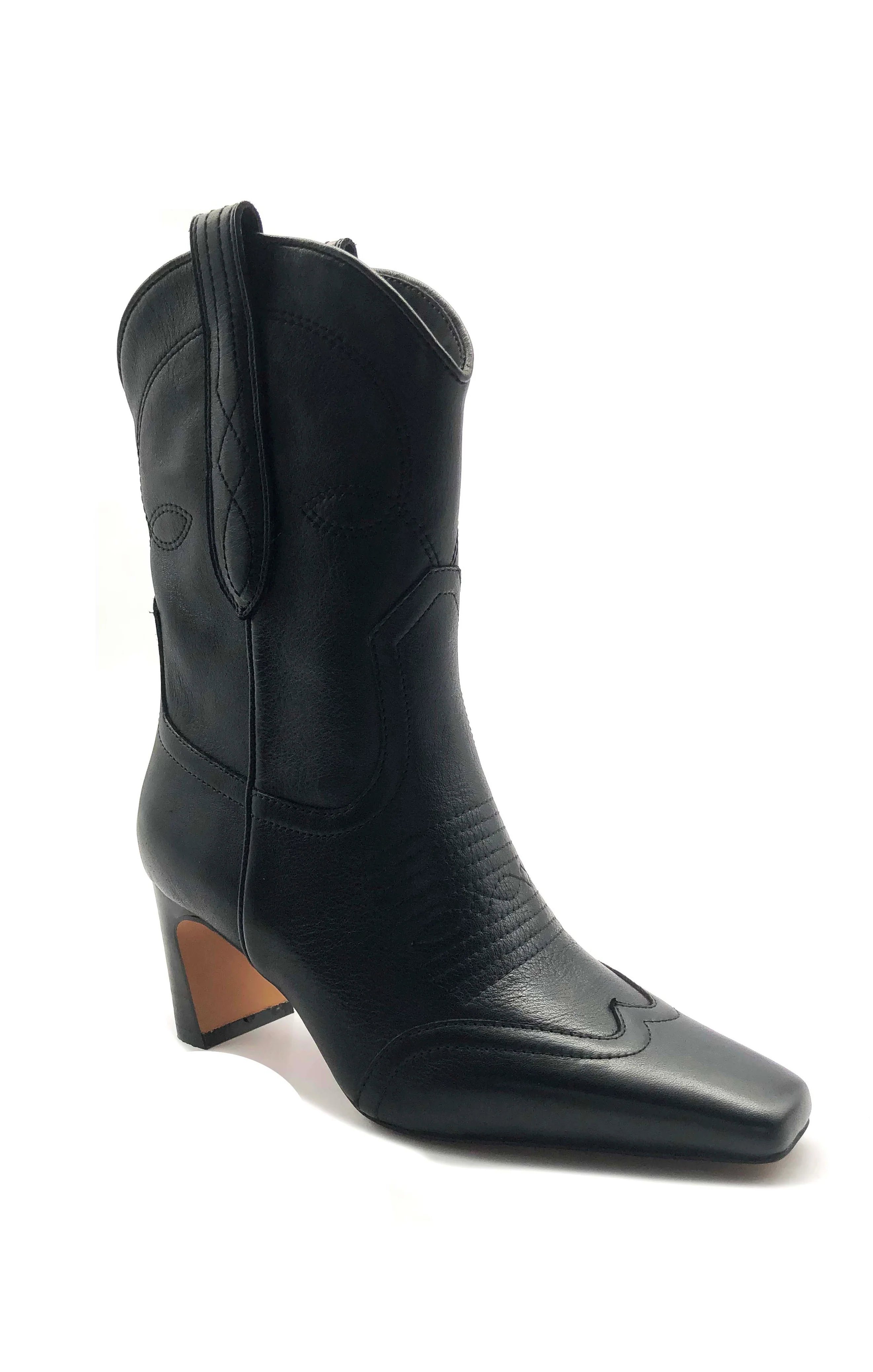 Steve Madden Josefine Bootie ~ Black Leather