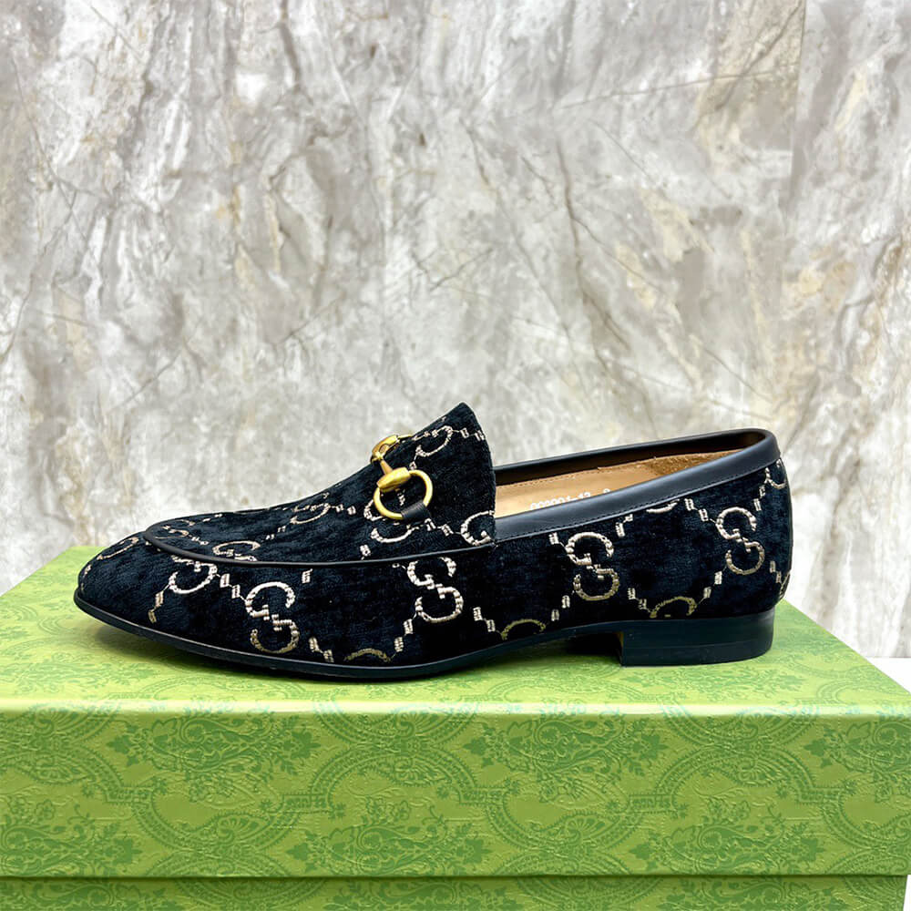 Gucci Velvet Men Loafers - Top Club