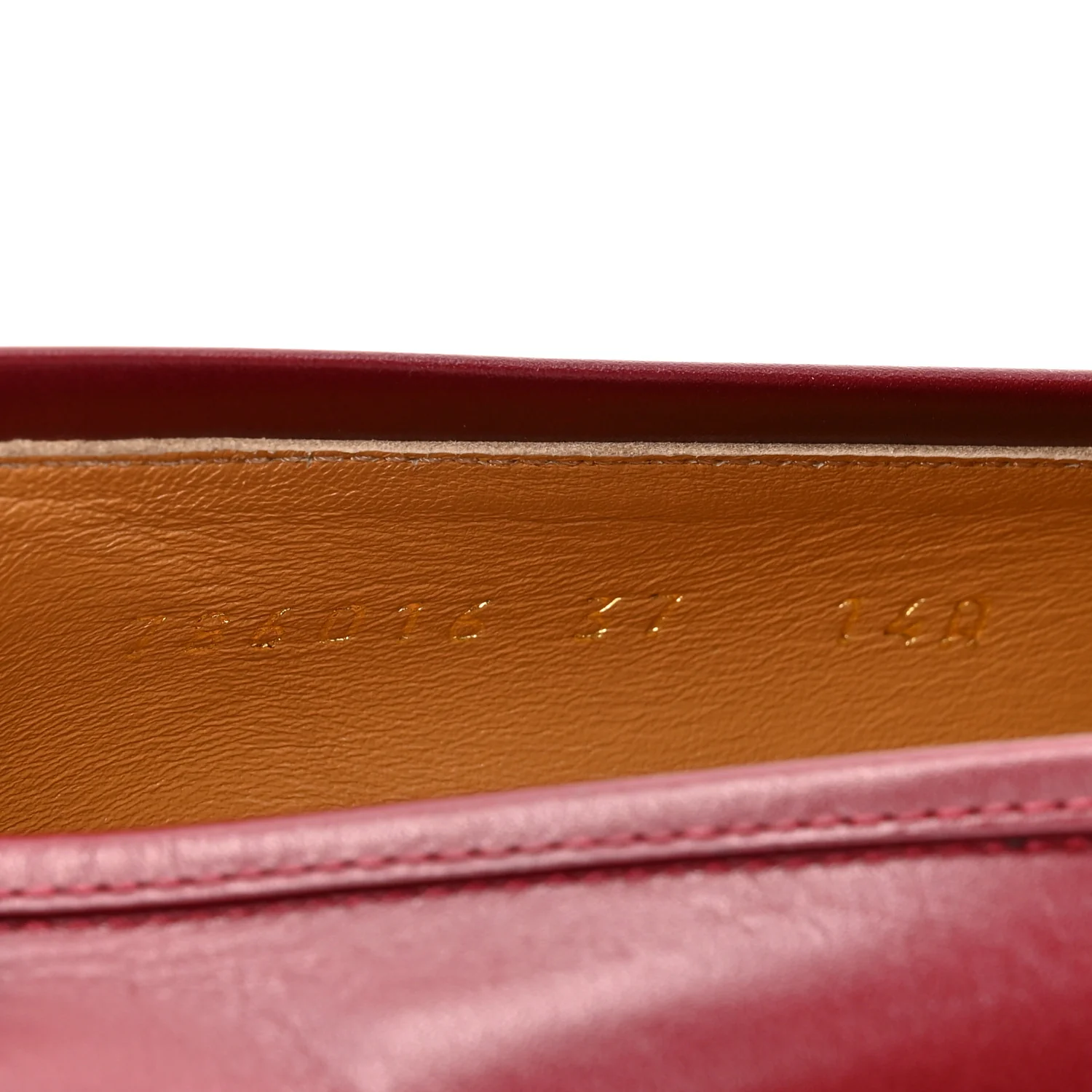 Betis Glamour Calfskin Womens Jordaan Loafers 37 Rosso Ancora - Top Club