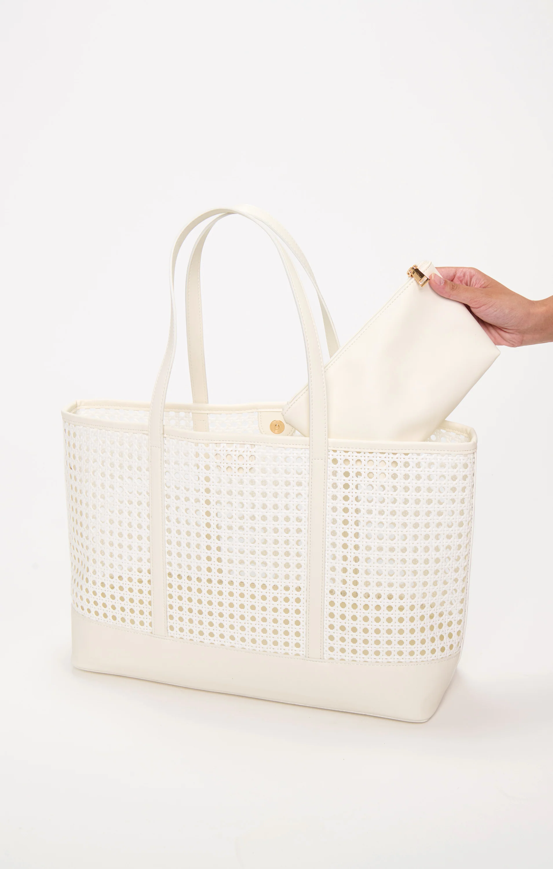 Soleil Tote Bag ~ White