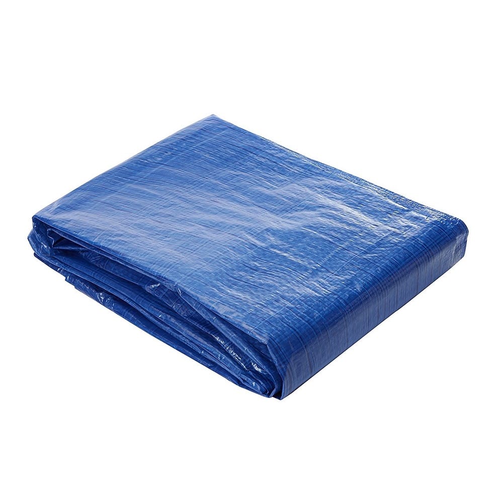 Rafia canvas 6 x 8 blue