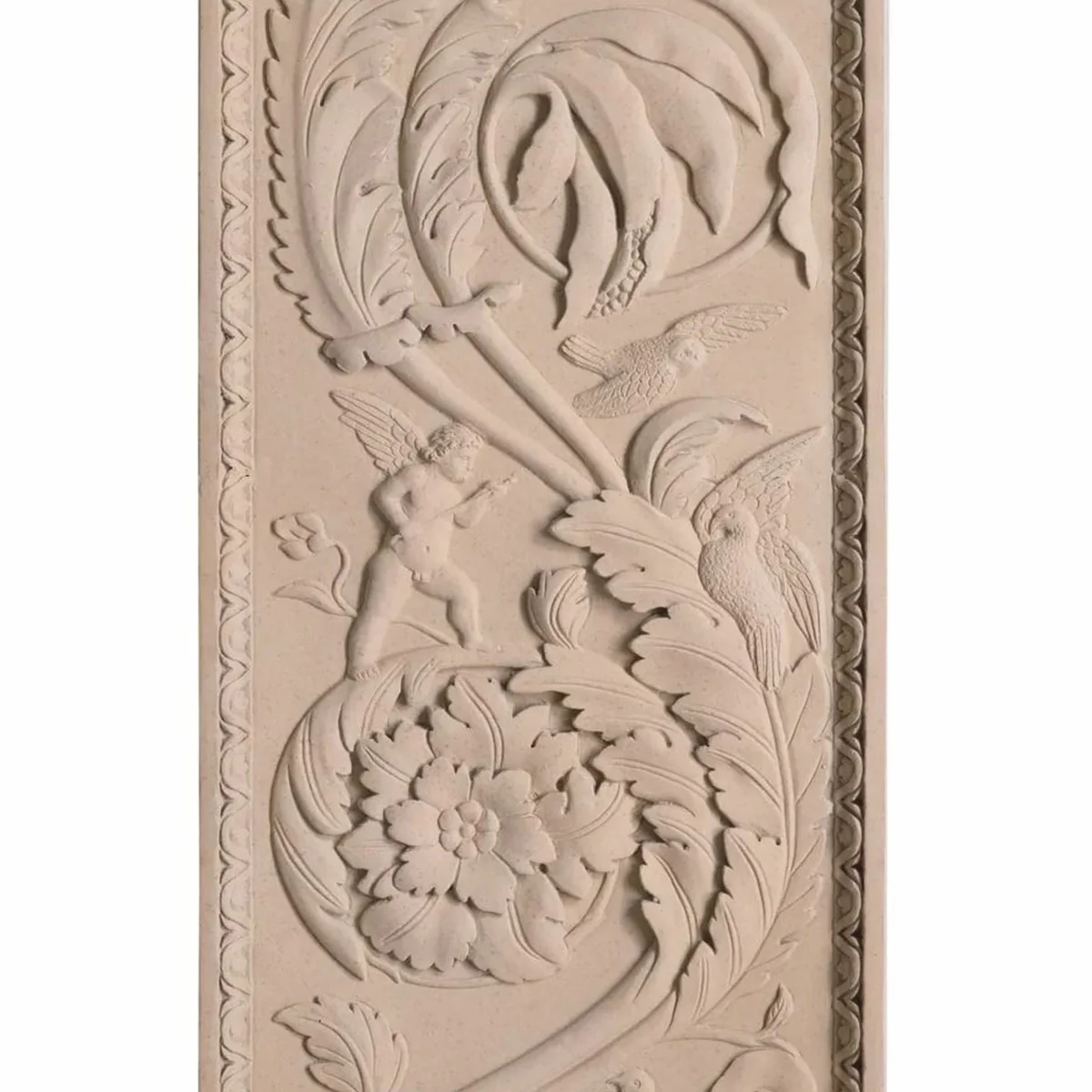 Luxury Baroque wall relief sand color 179 cm - Baroque wall decoration
