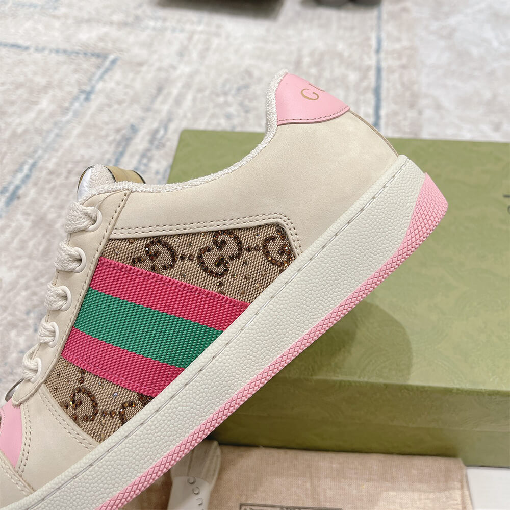 Gucci Women s Screener sneaker with crystals - Top Club