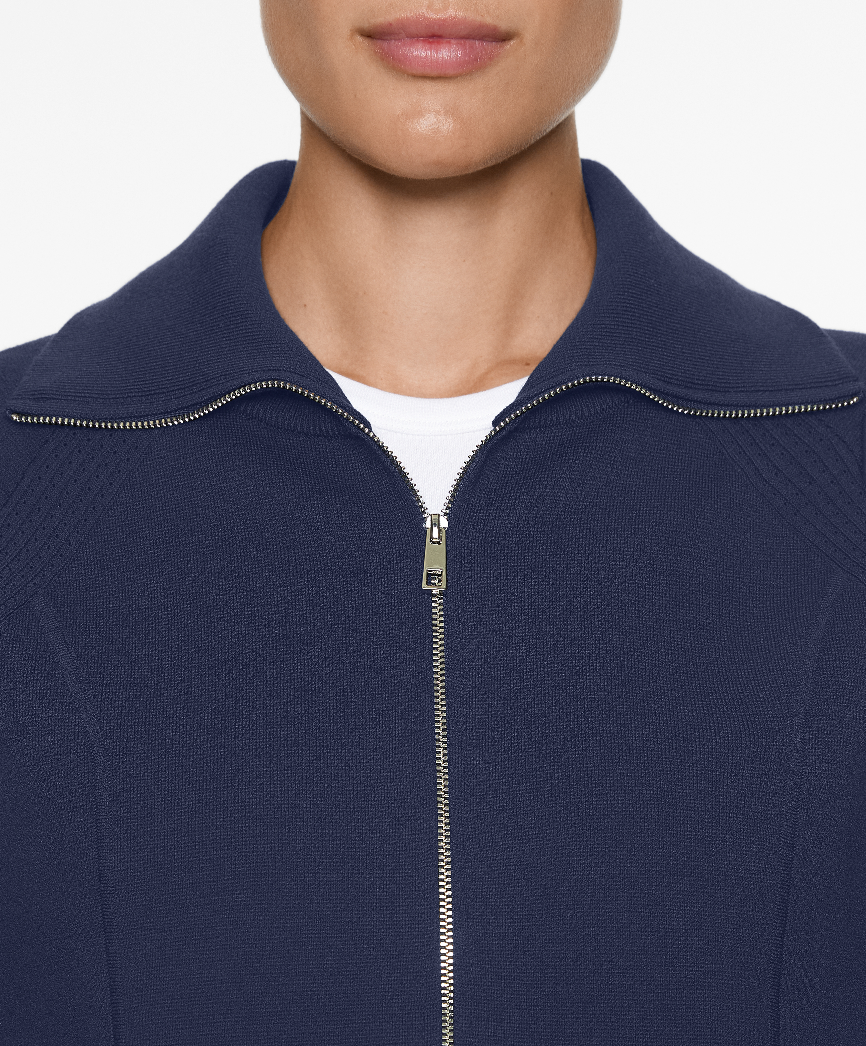 OYSHO Milano knit zip-through jacket