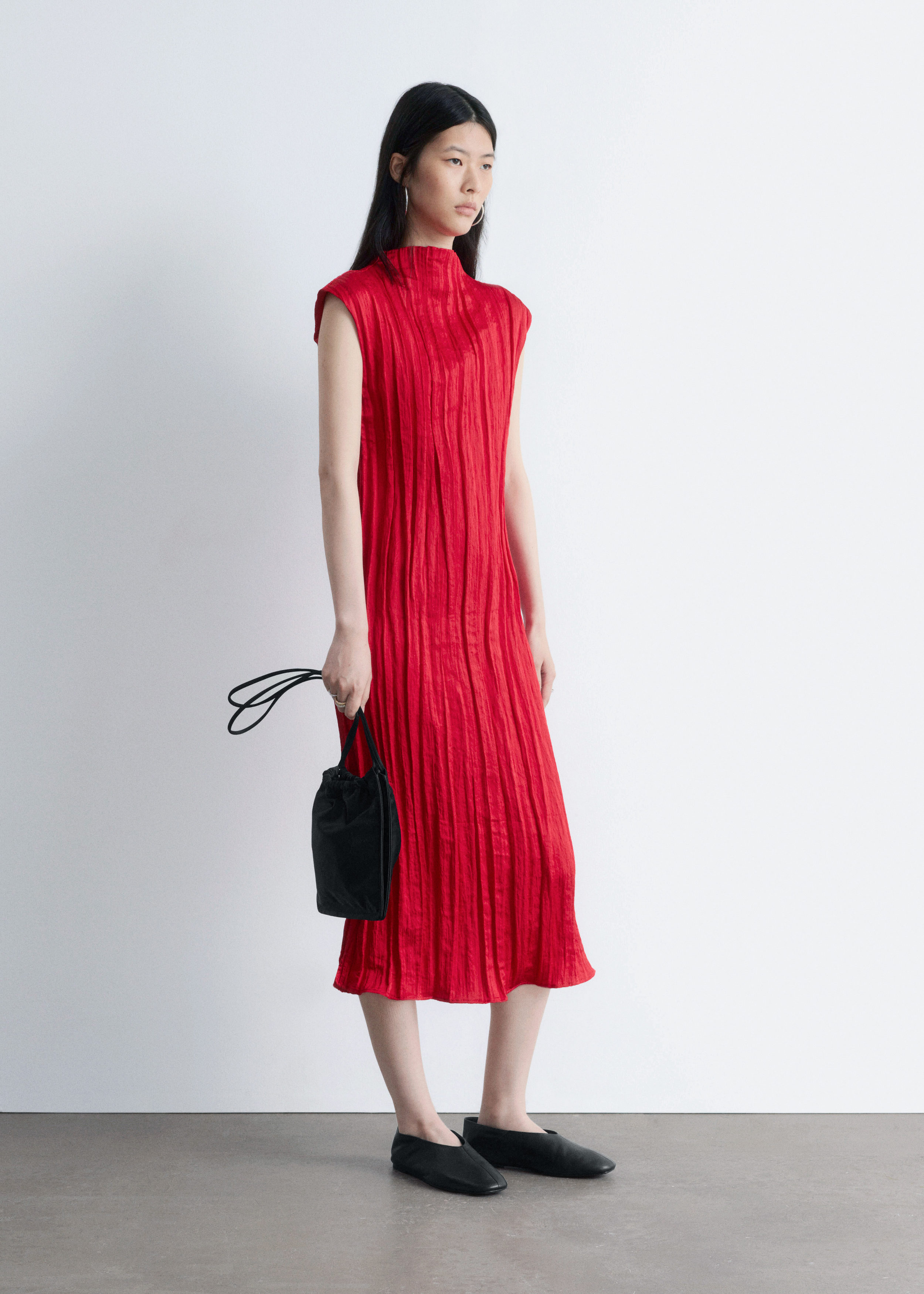 & Other Stories CRÊPE MIDI DRESS