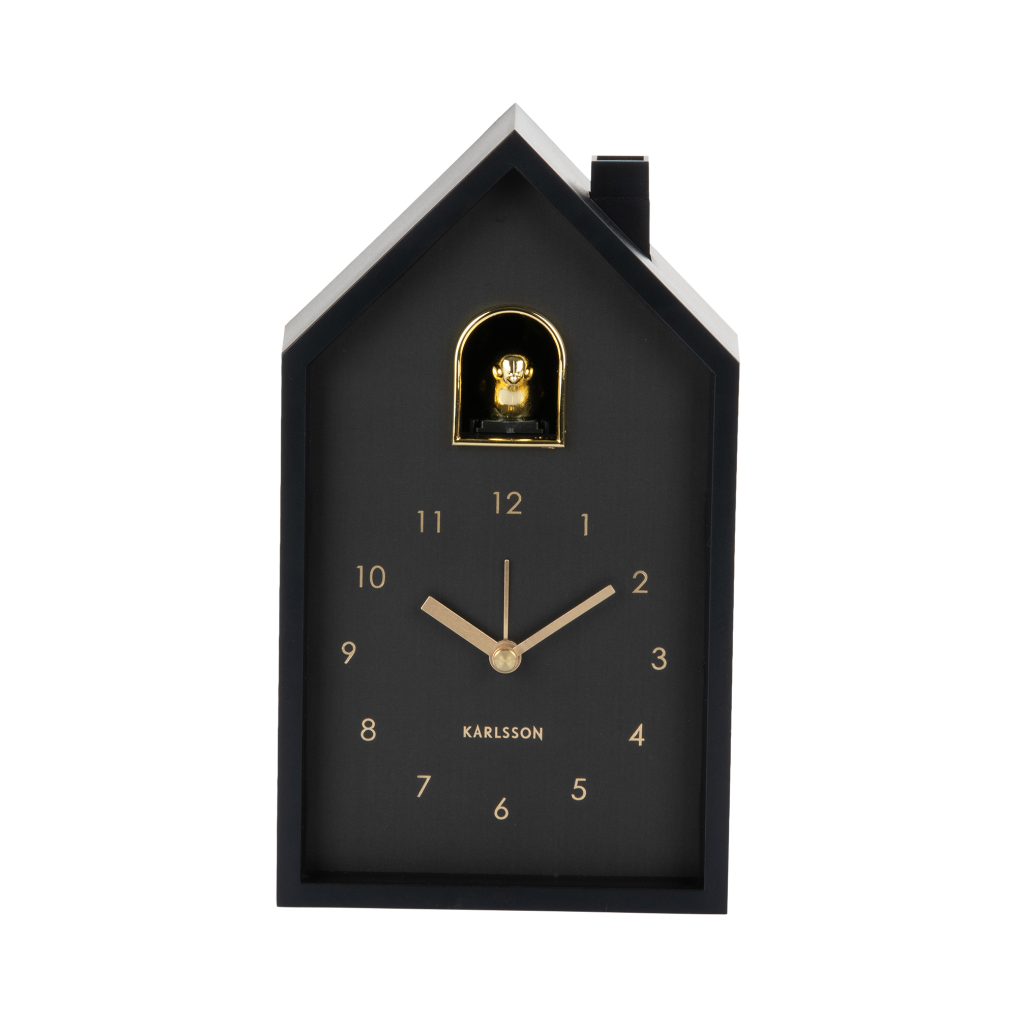Wekker Modern Cuckoo Oro Zwart