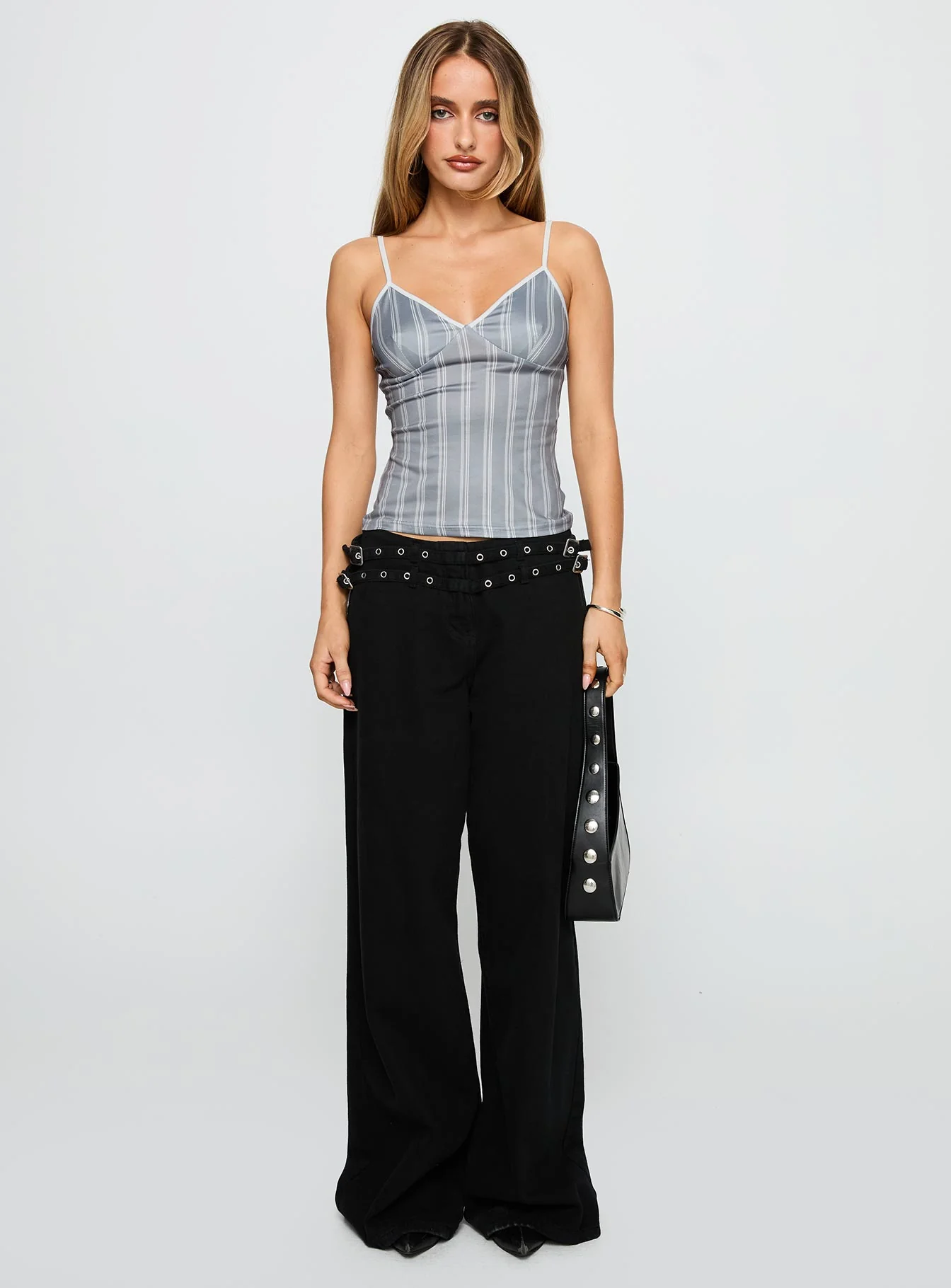 Clear Vision Top Grey Stripe