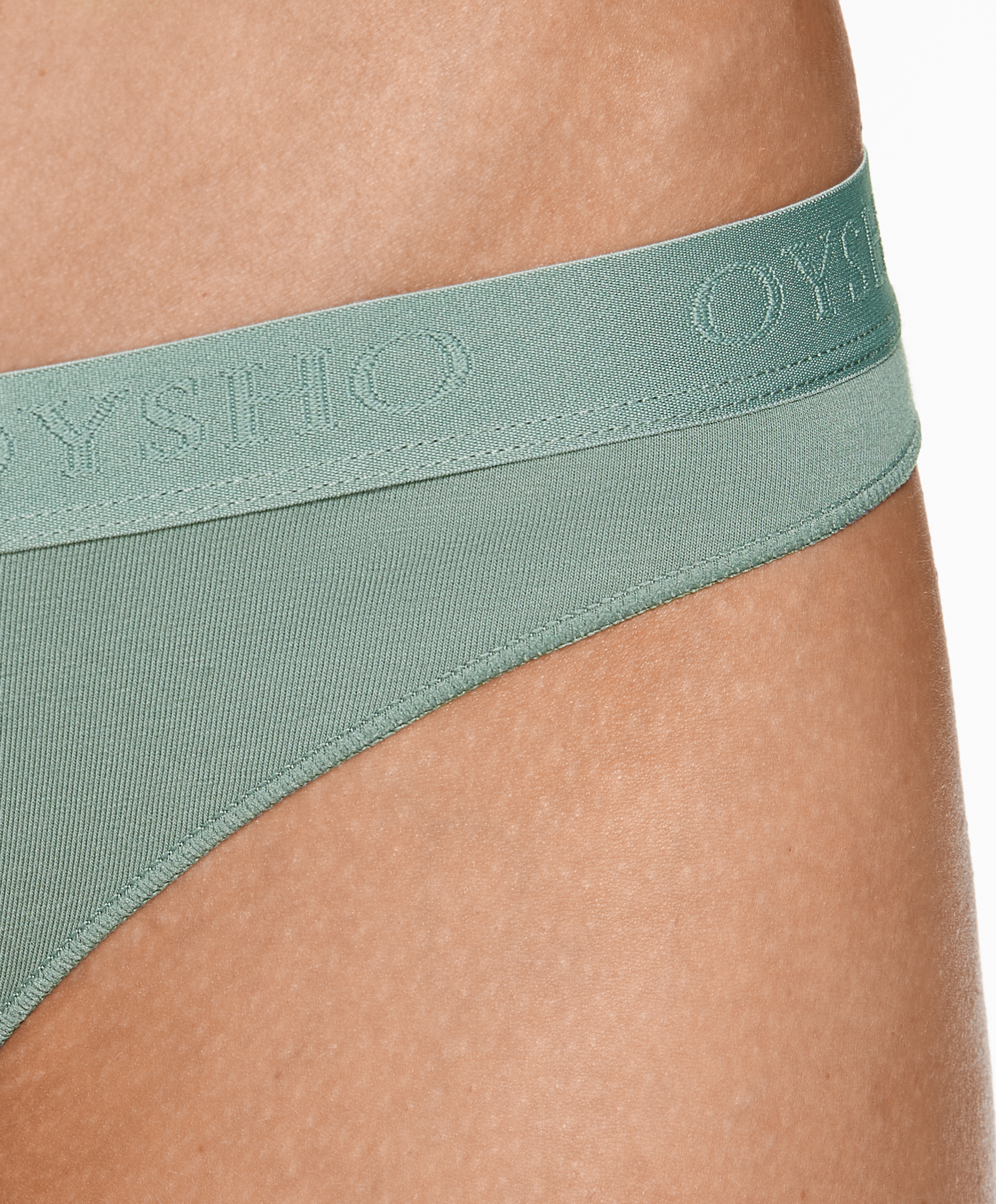 OYSHO 3 cotton blend classic briefs with logo