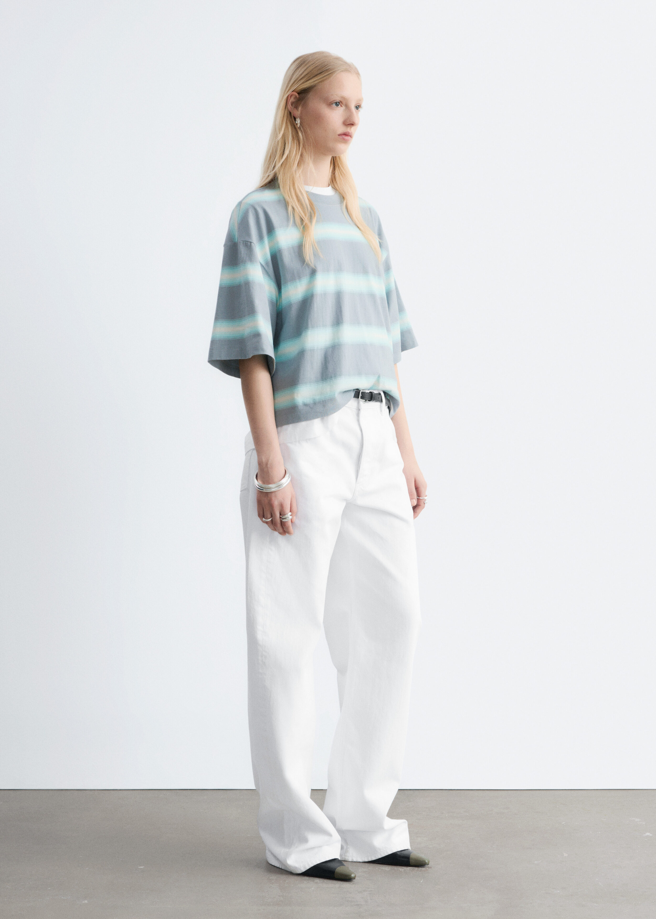 & Other Stories OVERSIZED STRIPED COTTON T-SHIRT