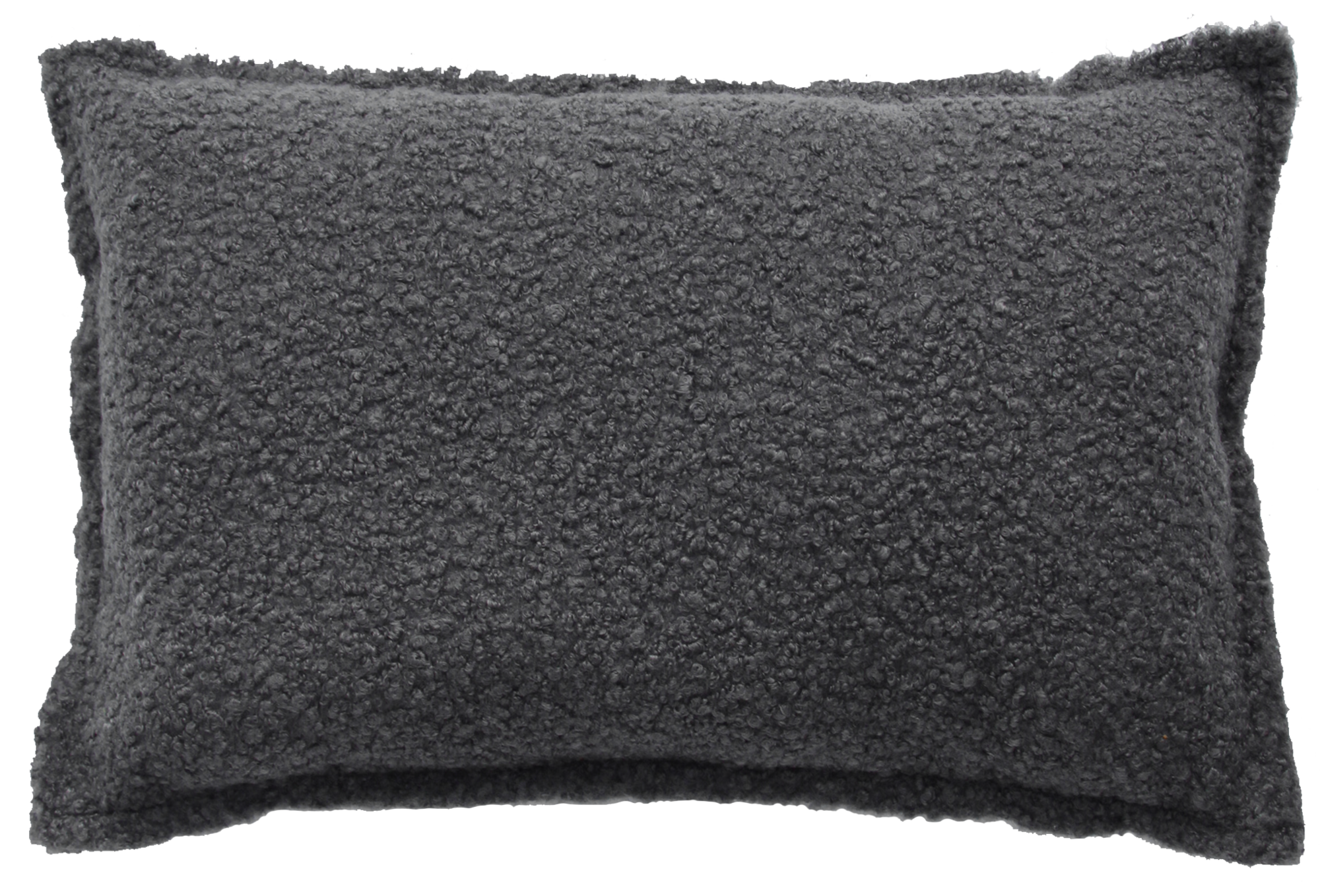 kussen boucle wol grijs 40x60cm