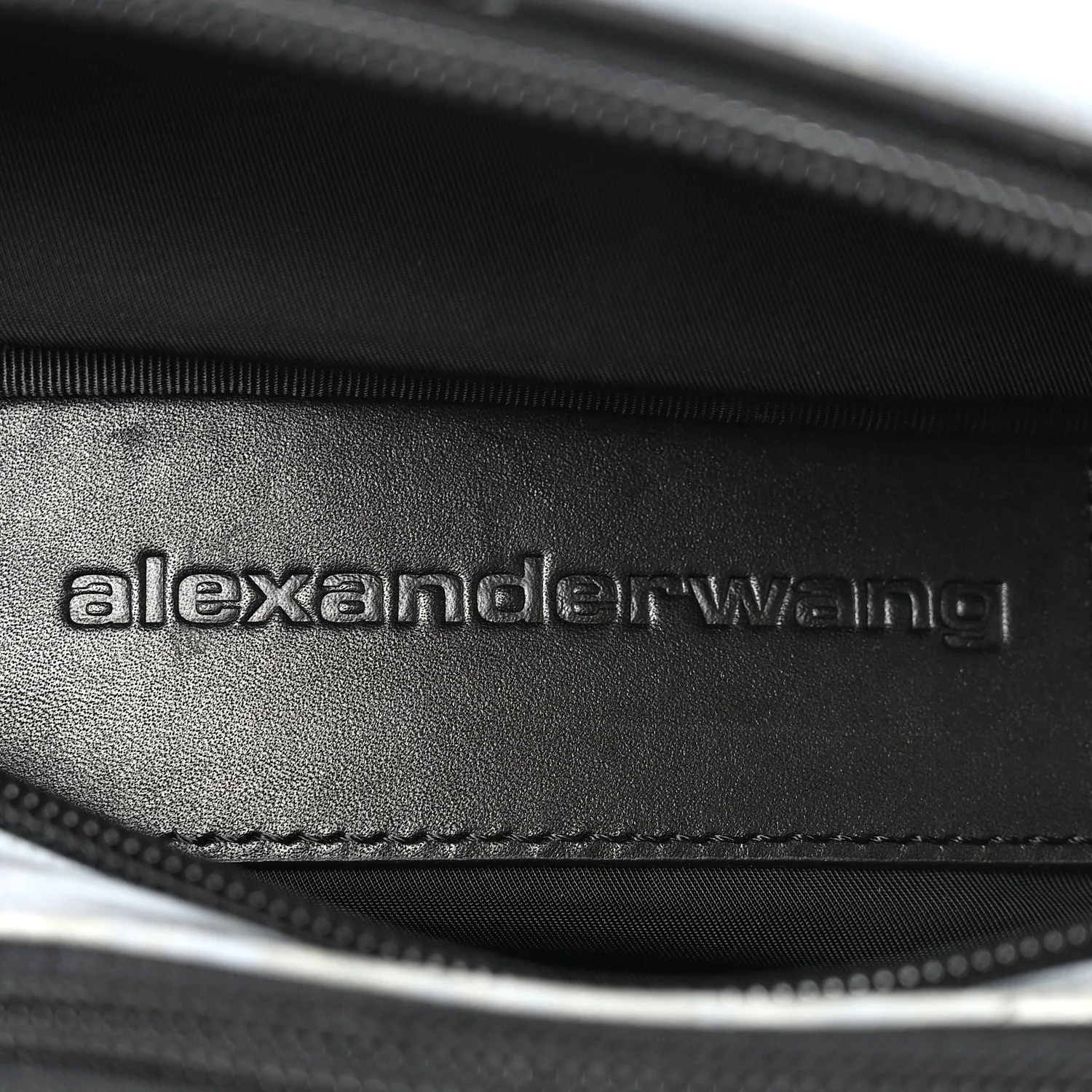 Nylon Logo Printed Attica Belt Bag Reflective Silver - Top Club
