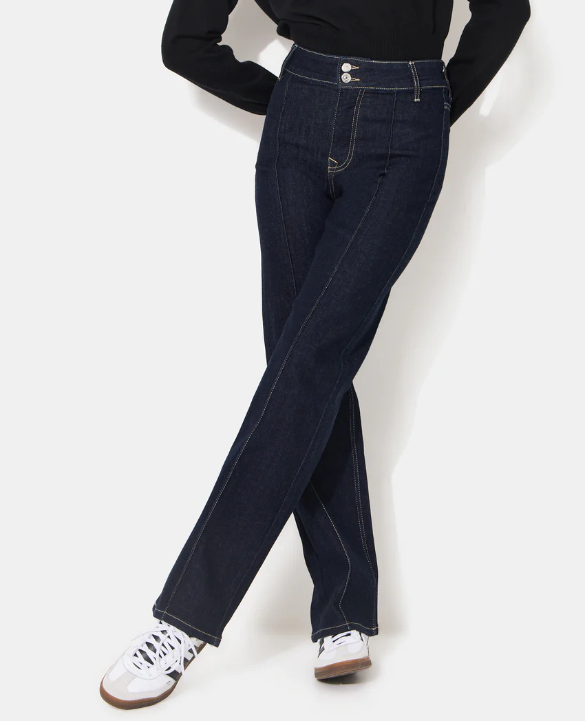 Pimkie Jean straight taille haute avec détails coutures