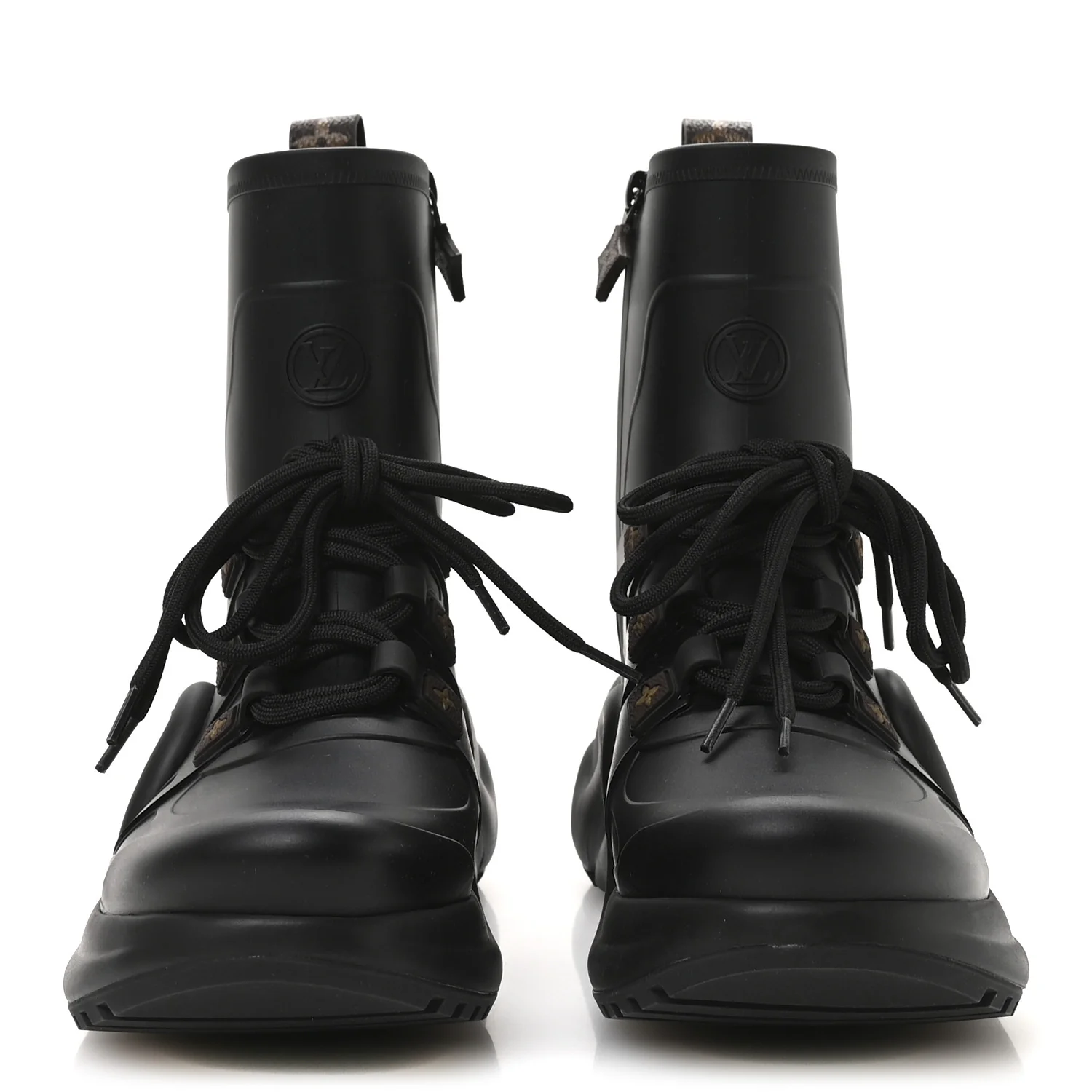 Mat Rubber Monogram LV Archlight Sneaker Boots 38 Black - Top Club
