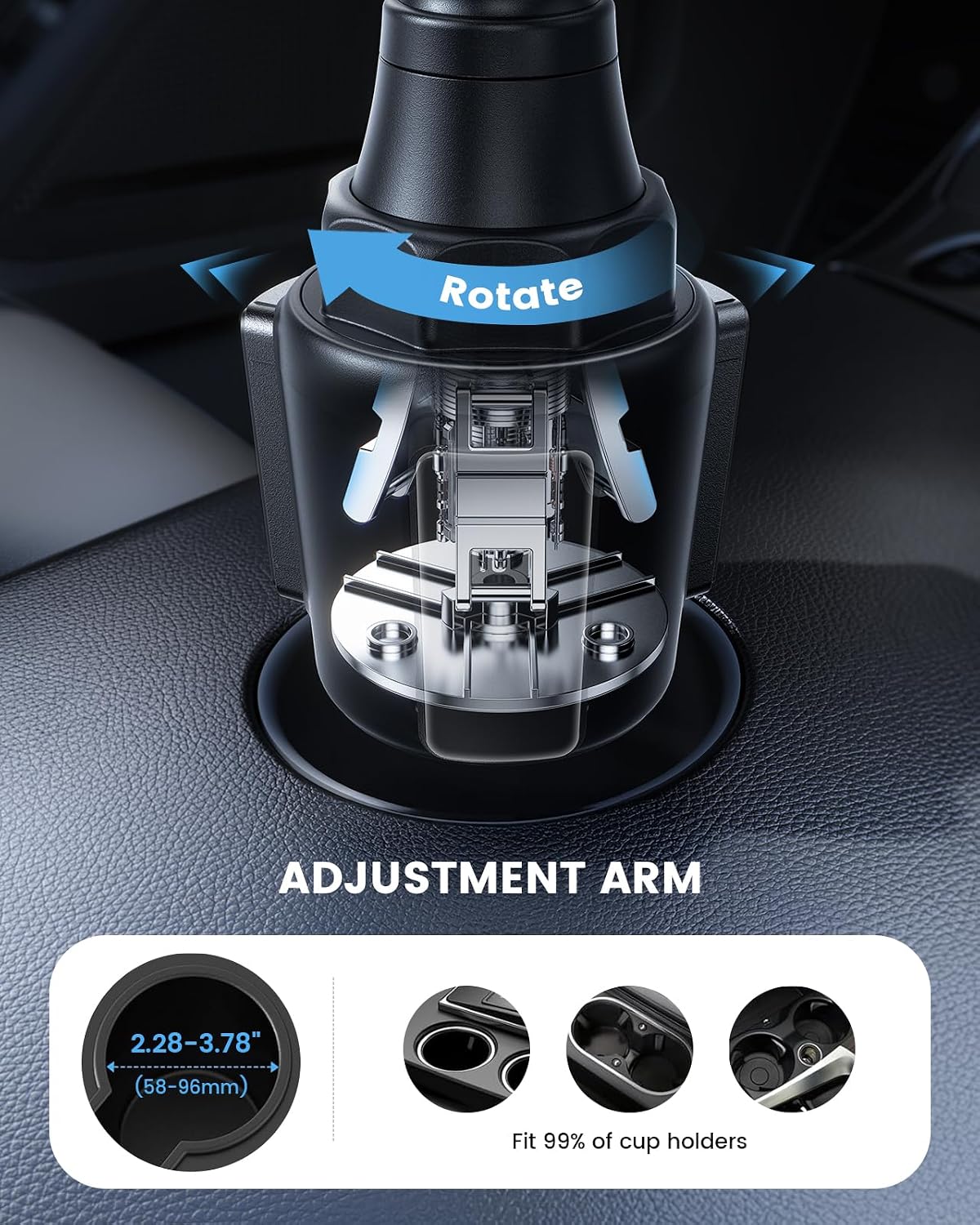 Lamicall Car Cup Tablet Holder - [15