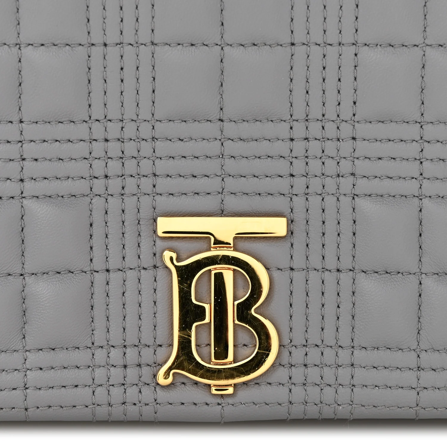 Lambskin Quilted Small Lola Bag Grey - Top Club