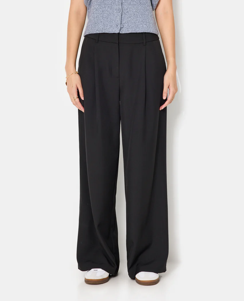 Pimkie Pantalon large et droit avec pinces
