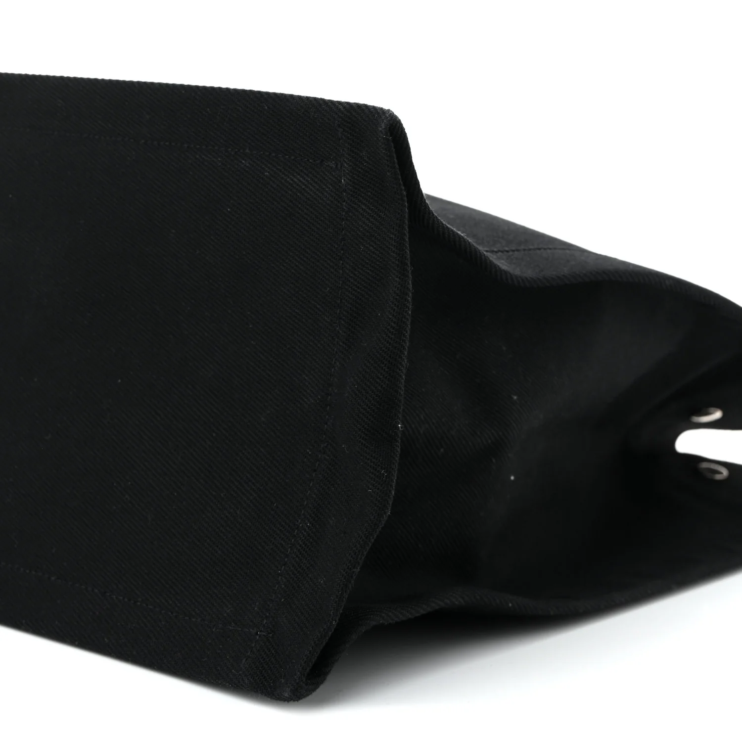 Linen Calfskin Rive Gauche Tote Black - Top Club