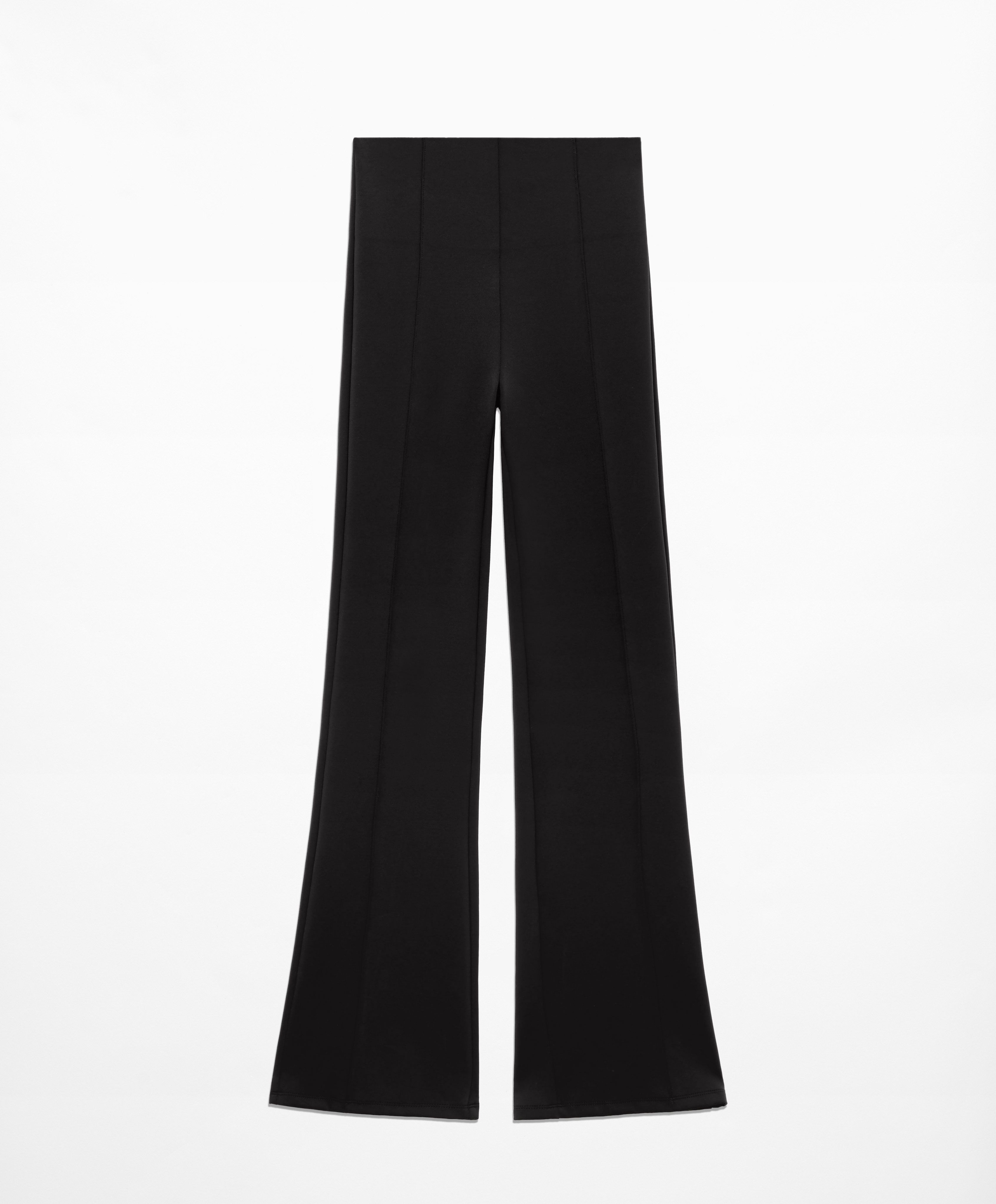 OYSHO Neoprene-effect flare trousers