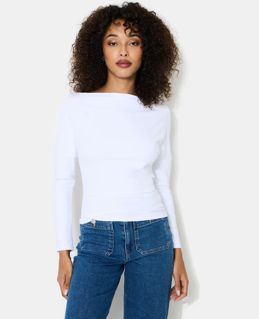 Pimkie Top manches longues avec encolure bateau
