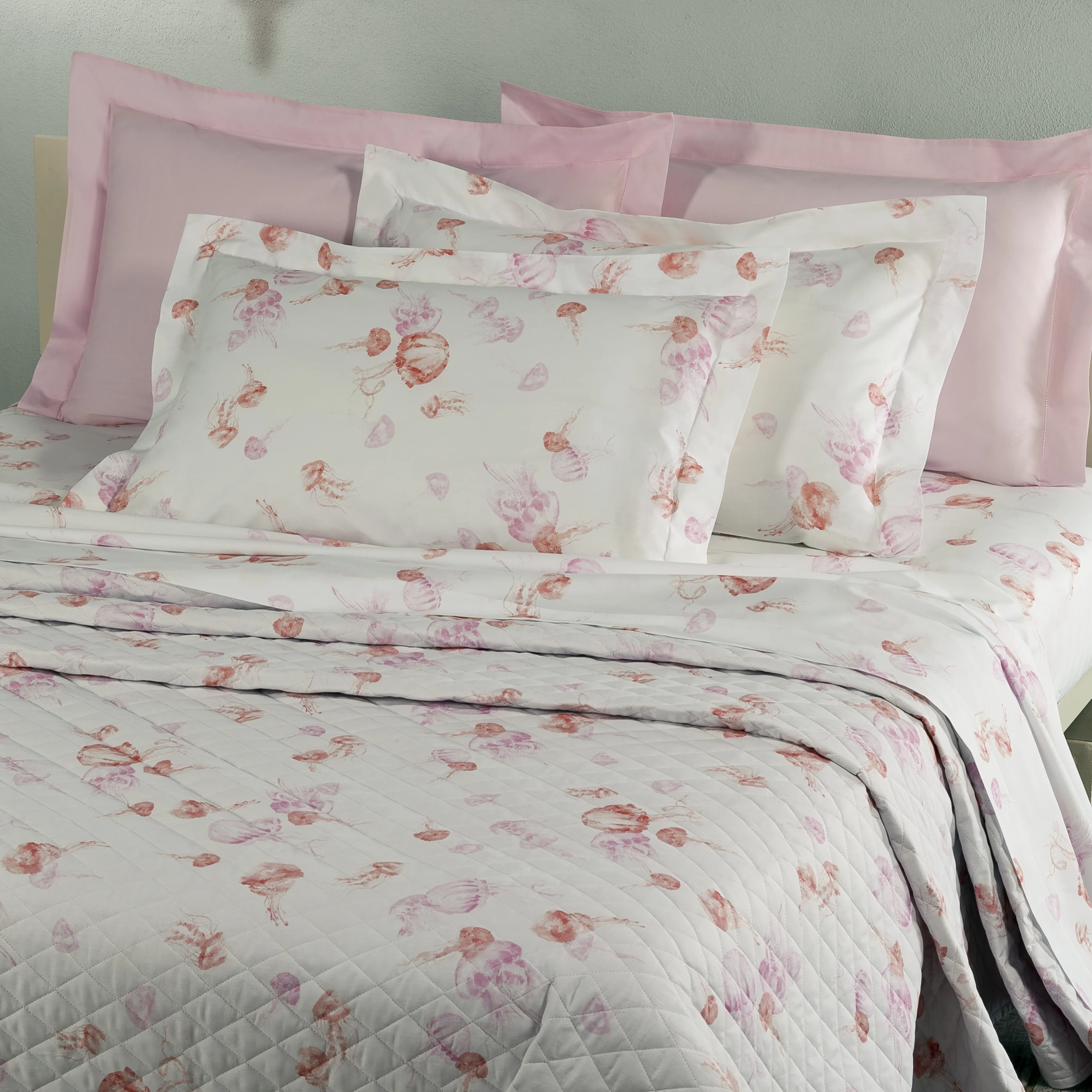 Copriletto Trapuntato In  Jelly-Fish Matrimoniale