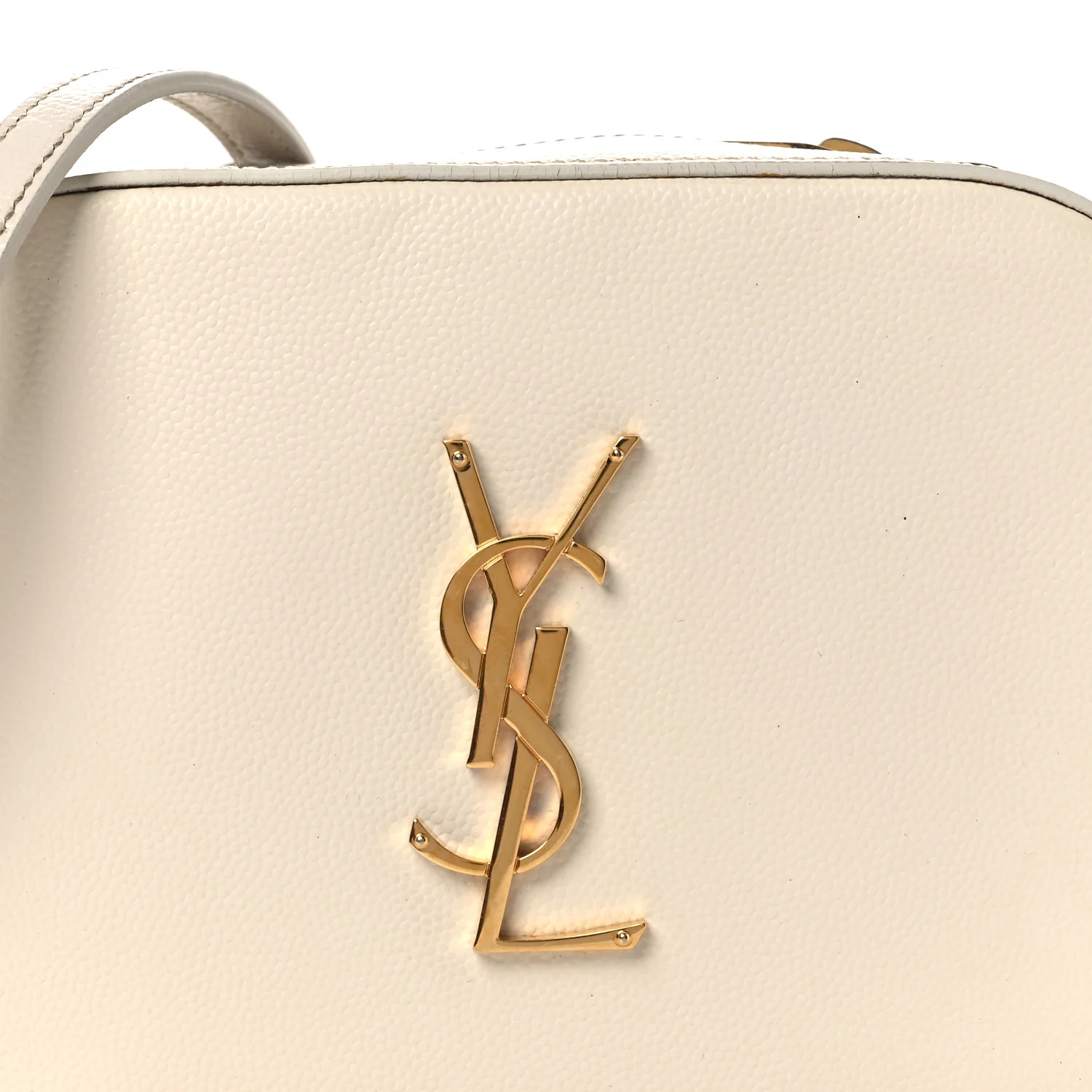 Grain De Poudre Small Classic Monogram Camera Bag White - Top Club