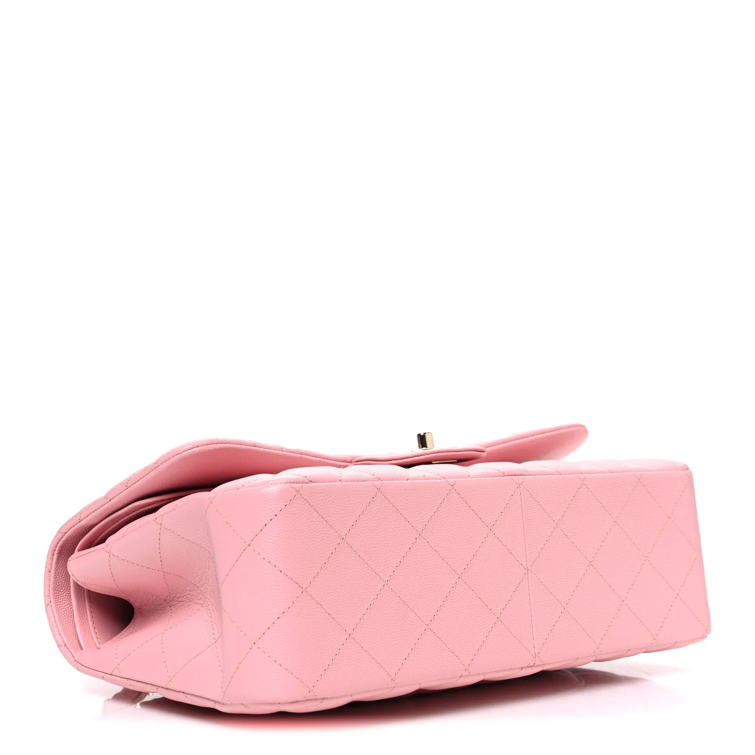 Caviar Quilted Jumbo Double Flap Pink - Top Club
