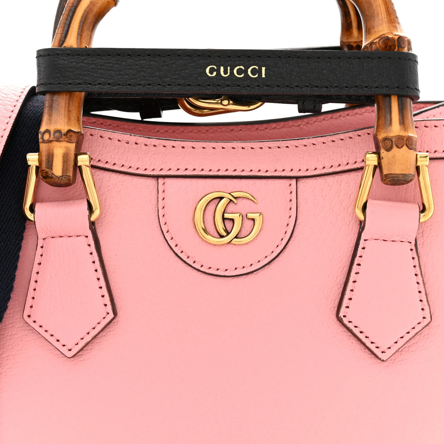 Wonka Grain Calfskin Mini Diana Tote Bag Wild Rose Black - Top Club