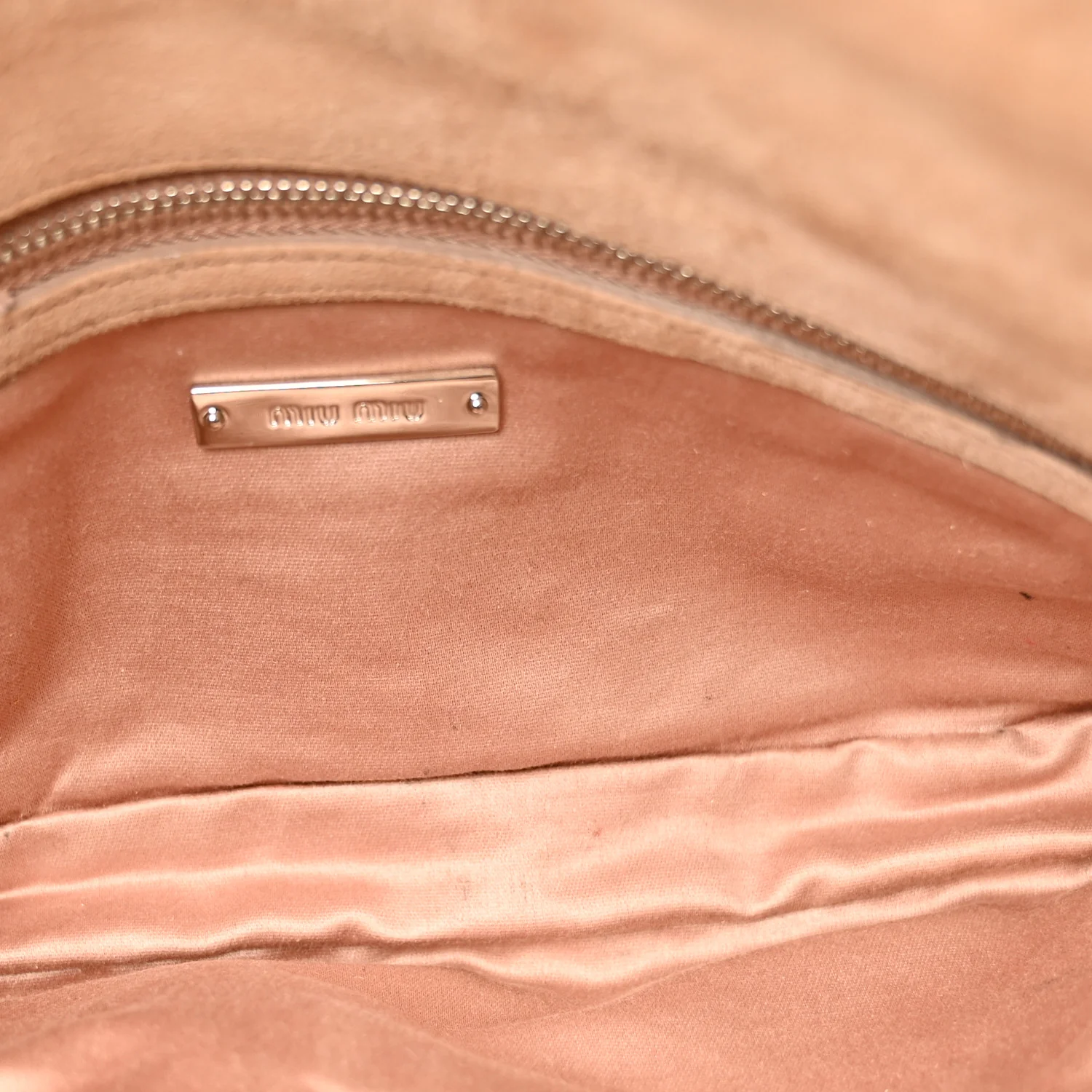 Velvet Matelasse Crystal Chain Shoulder Bag Cammeo - Top Club