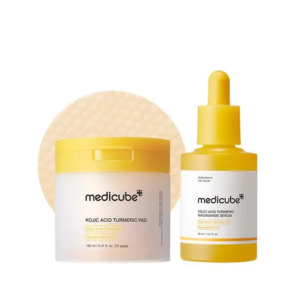 Kojic Acid Turmeric Power Duo for Face & Body| Ideal for problematic skin & use after spot treatment| Soothing & Calming with Kojic Acid, Turmeric, Niacinamide