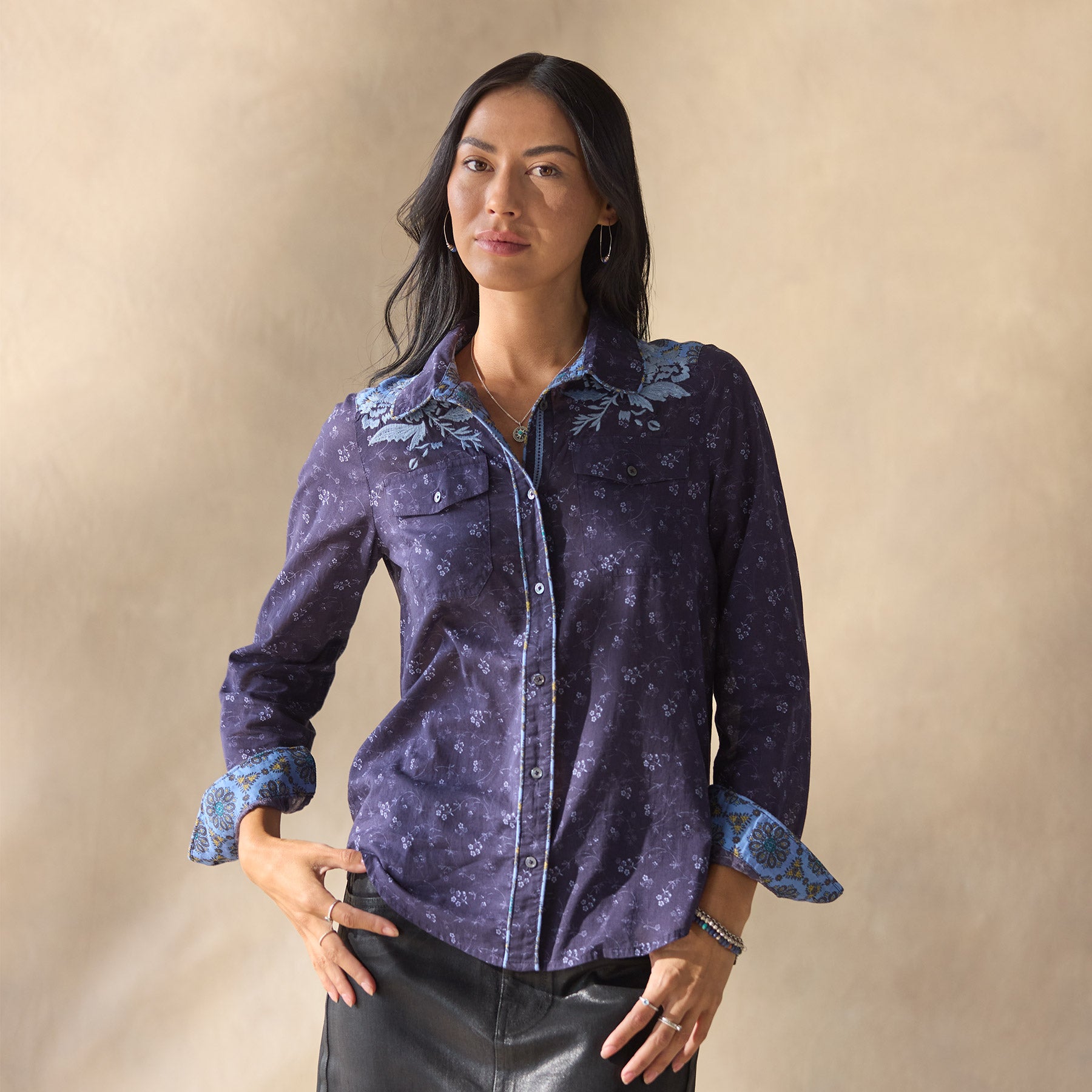Joyous Day Shirt, Petite - Sundance Living