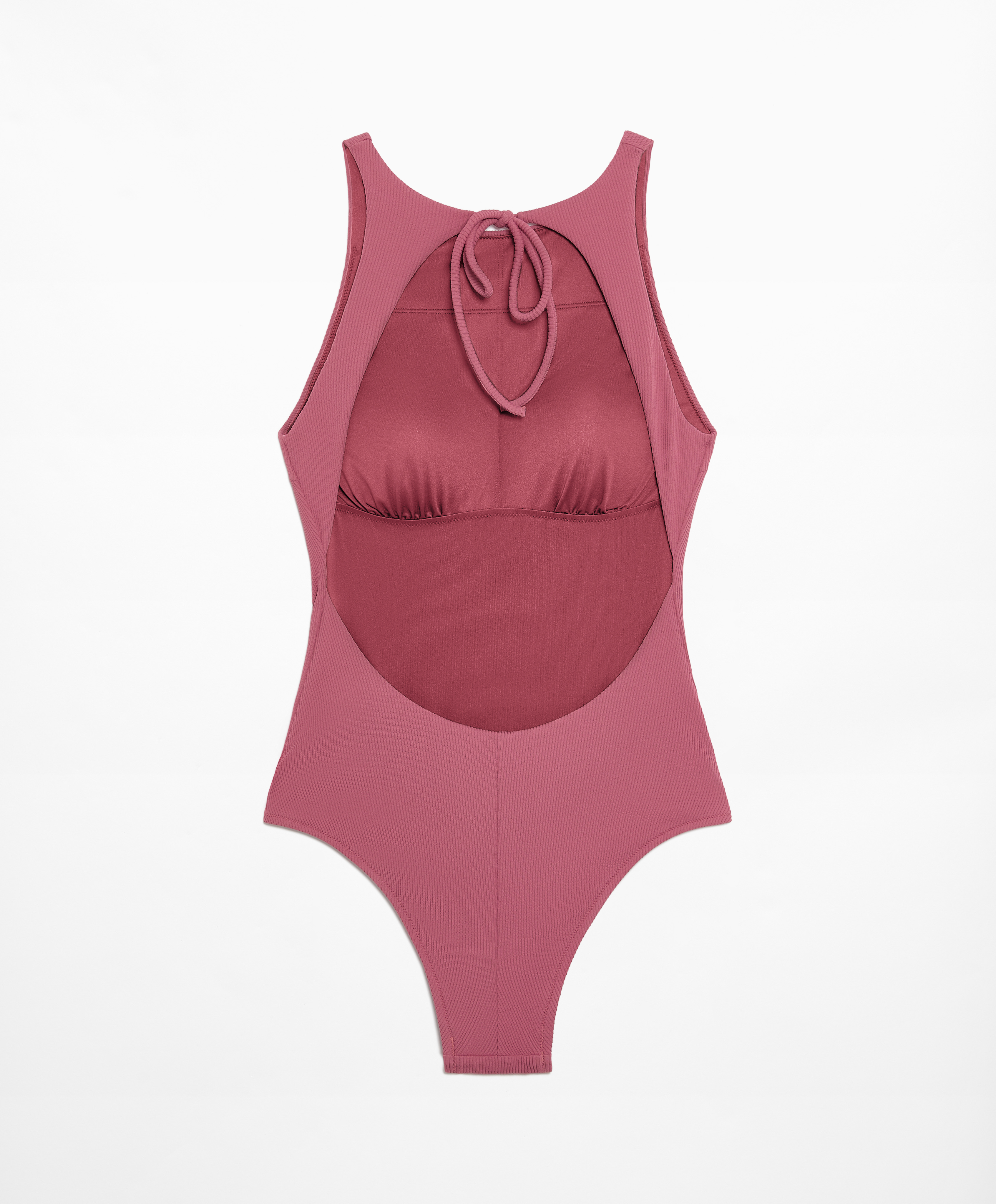 OYSHO Rib halter swimsuit