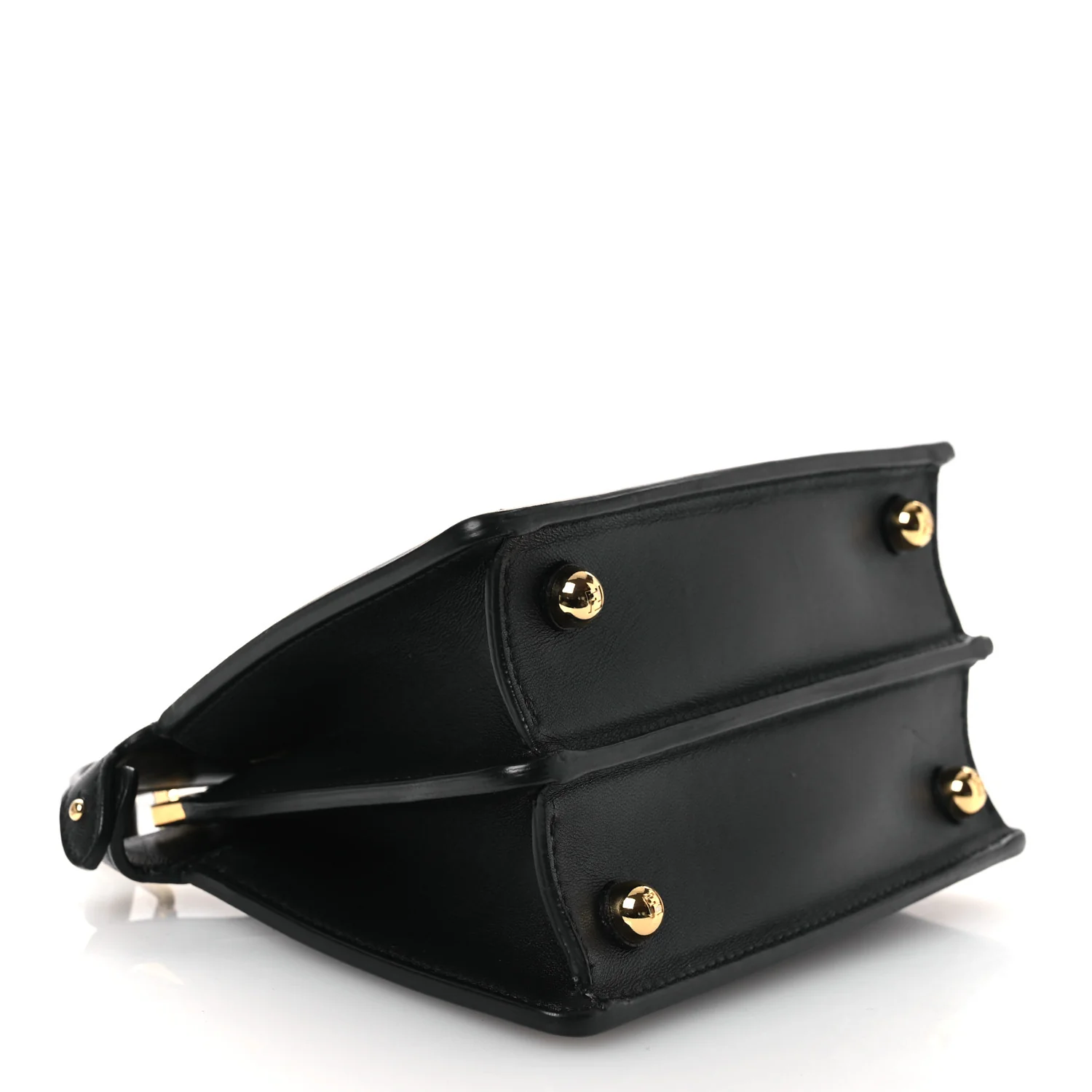 Shiny Nappa Petite Peekaboo I SEE U Satchel Black - Top Club