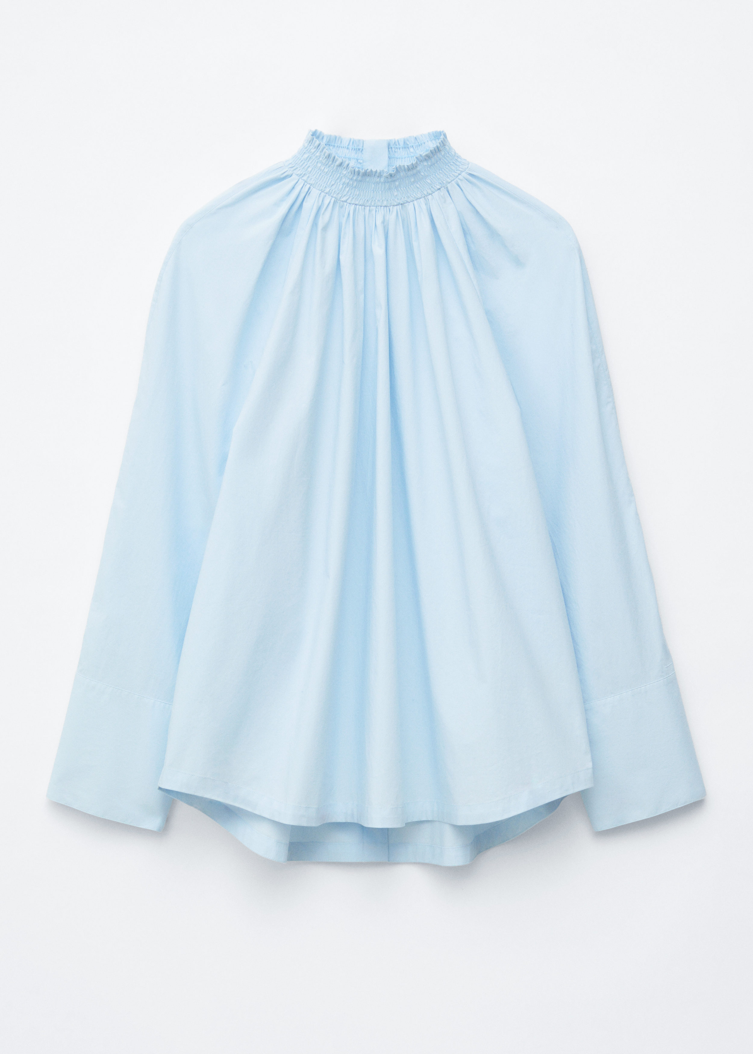 & Other Stories GATHERED STAND-COLLAR BLOUSE