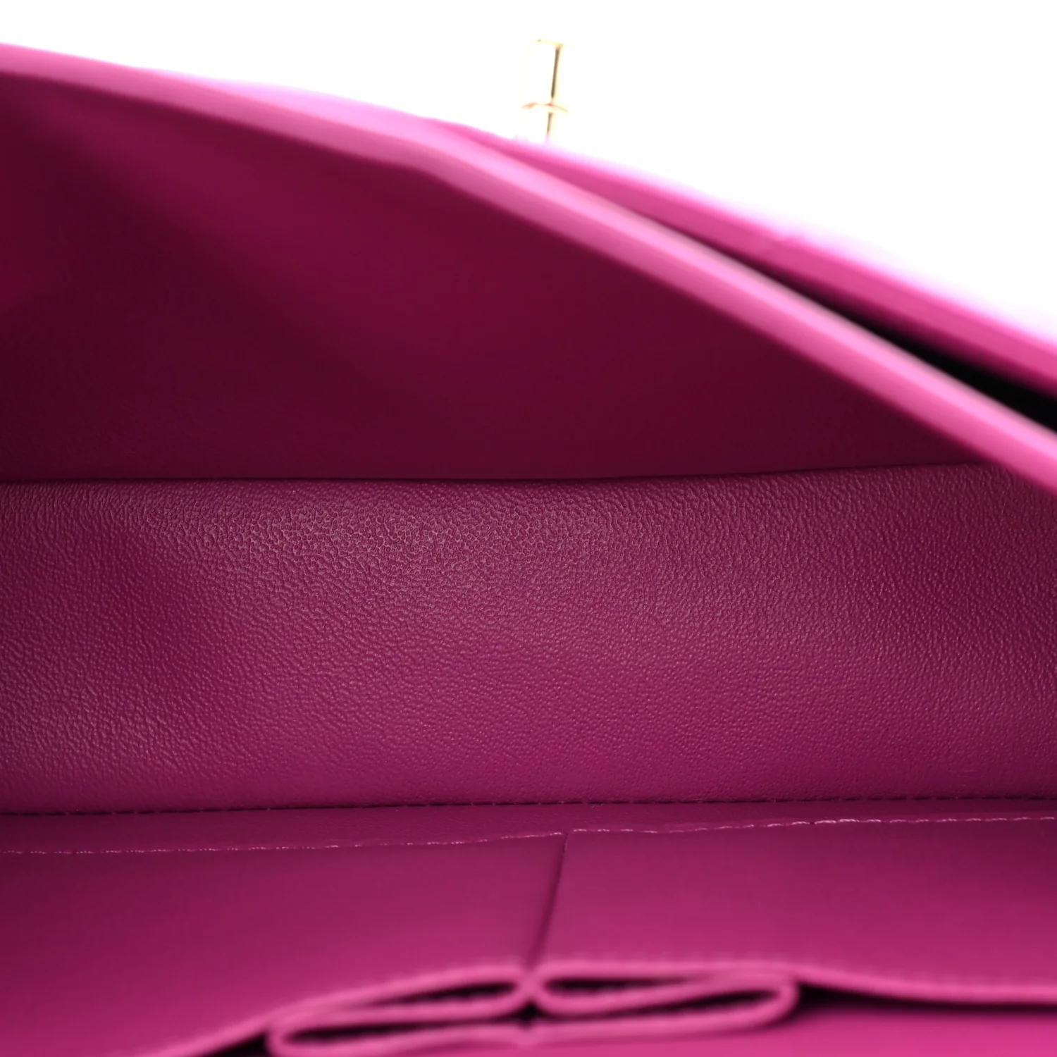 Lambskin Quilted Small Double Flap Purple - Top Club