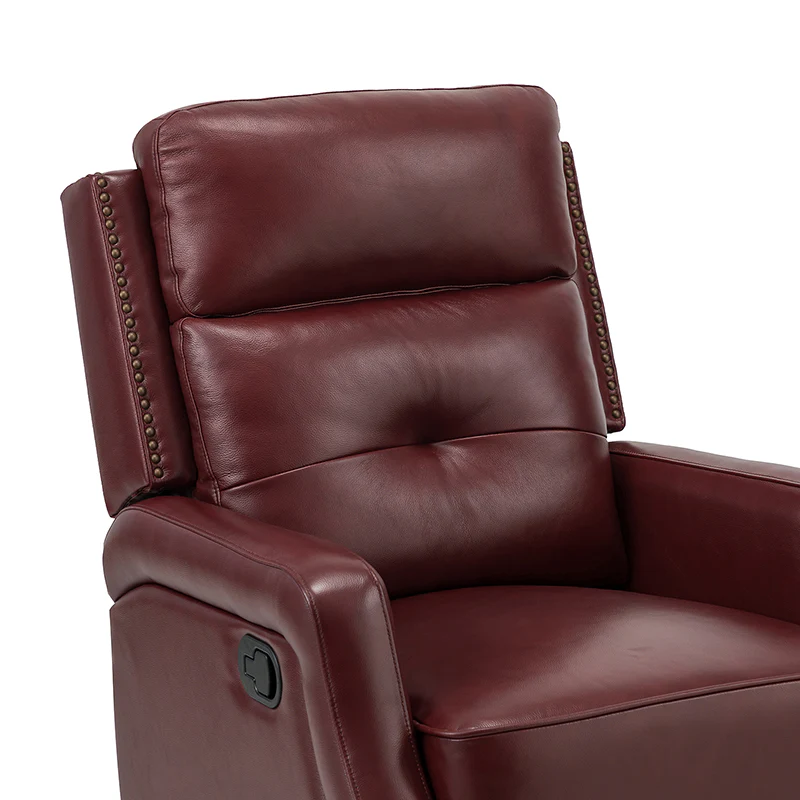 Benito 28.74" Wide Genuine Leather Swivel Rocker Recliner