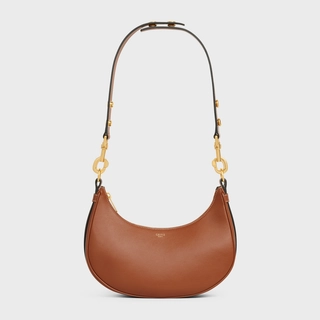 MEDIUM AVA STRAP BAG IN SMOOTH CALFSKIN TAN - Top Club