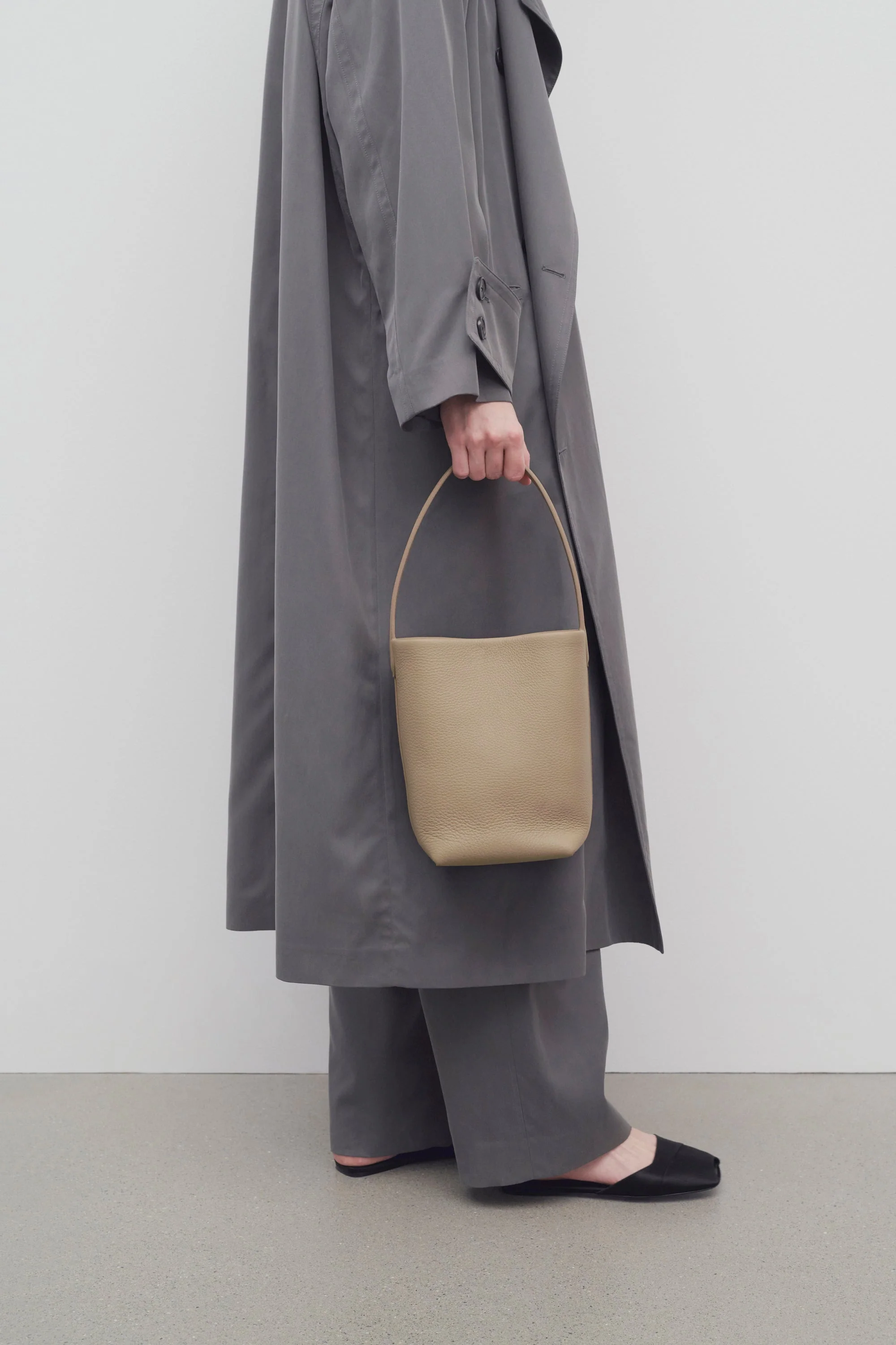 Small N/S Park Tote Bag in Leather - Top Club